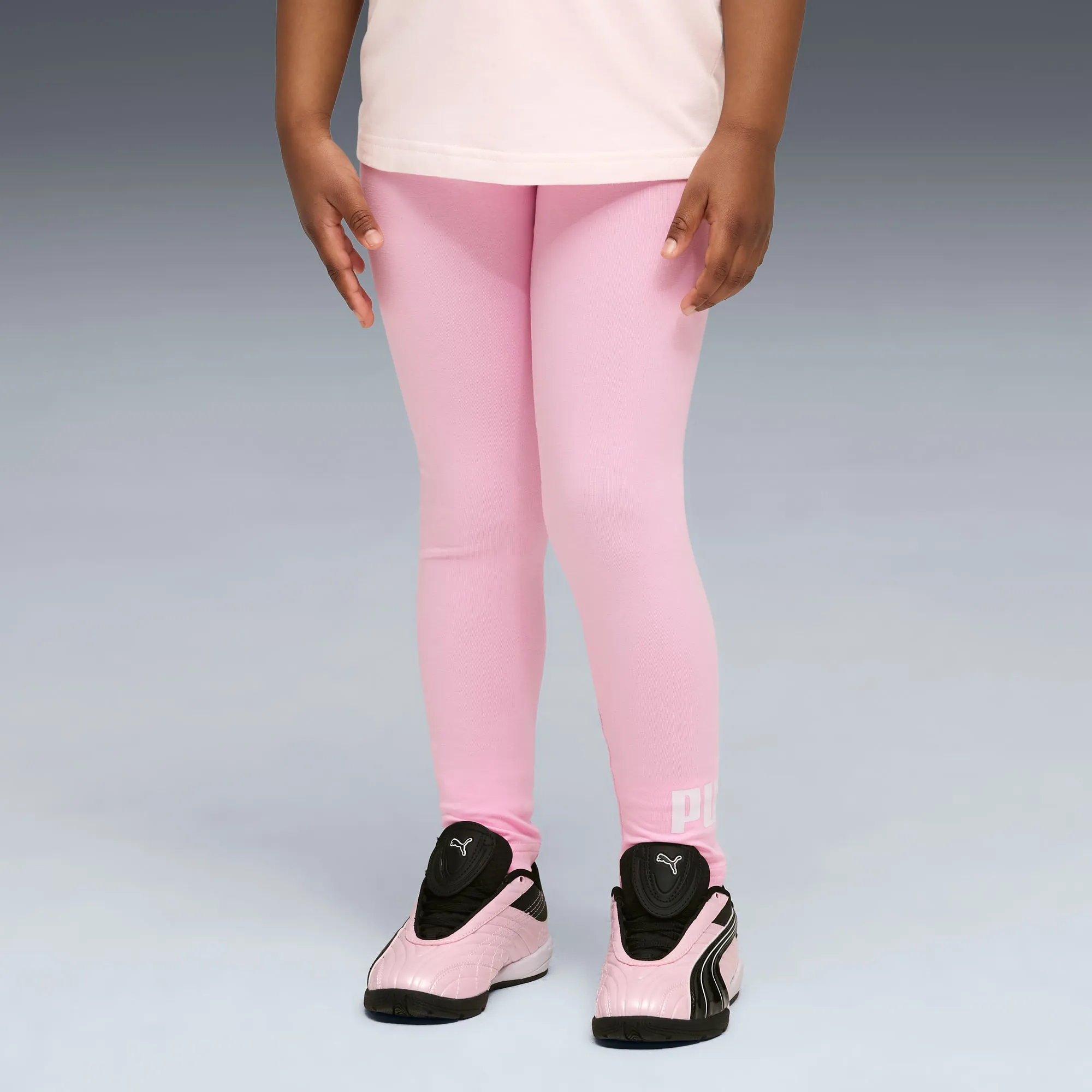 PUMA Ess No. 1 Logo Leggings Kids, Pink Shimmer, size 2-3 Months