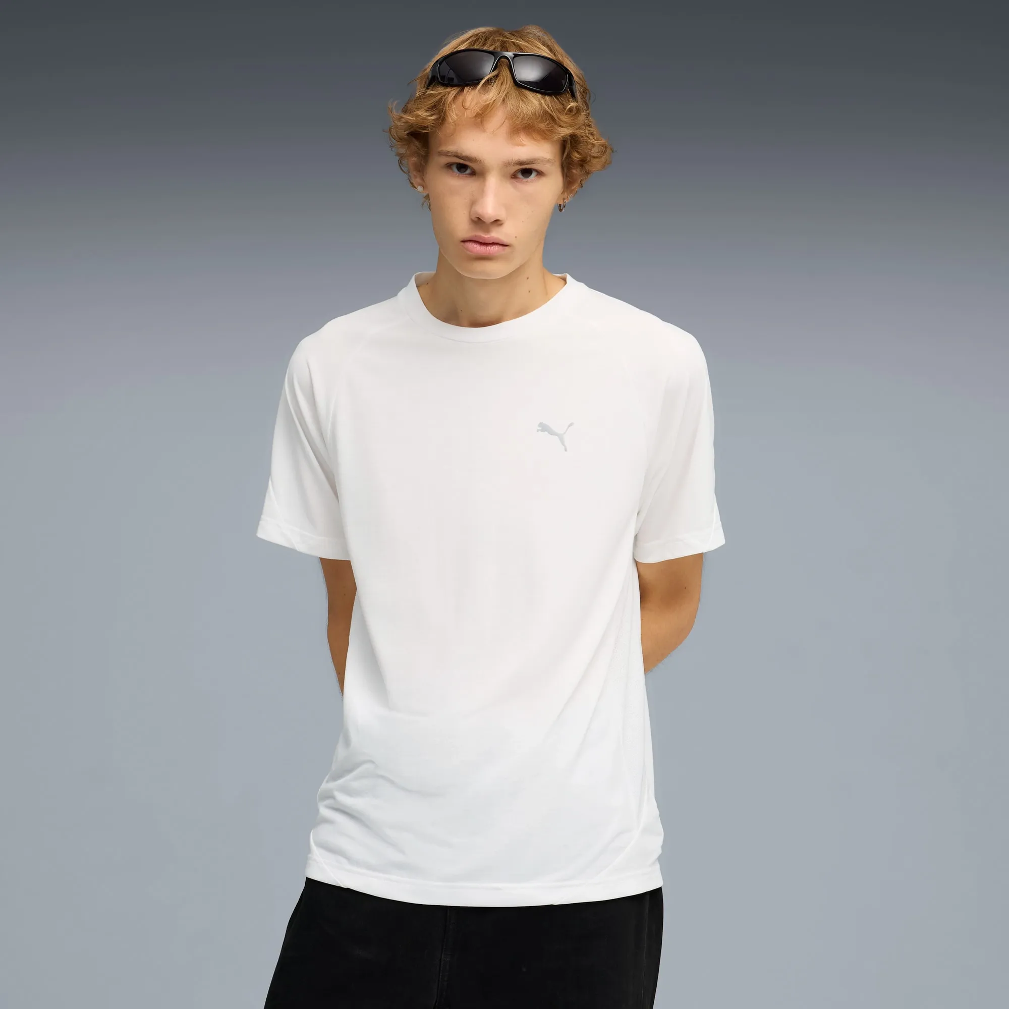 PUMA Evostripe T-Shirt Men, White, size Large