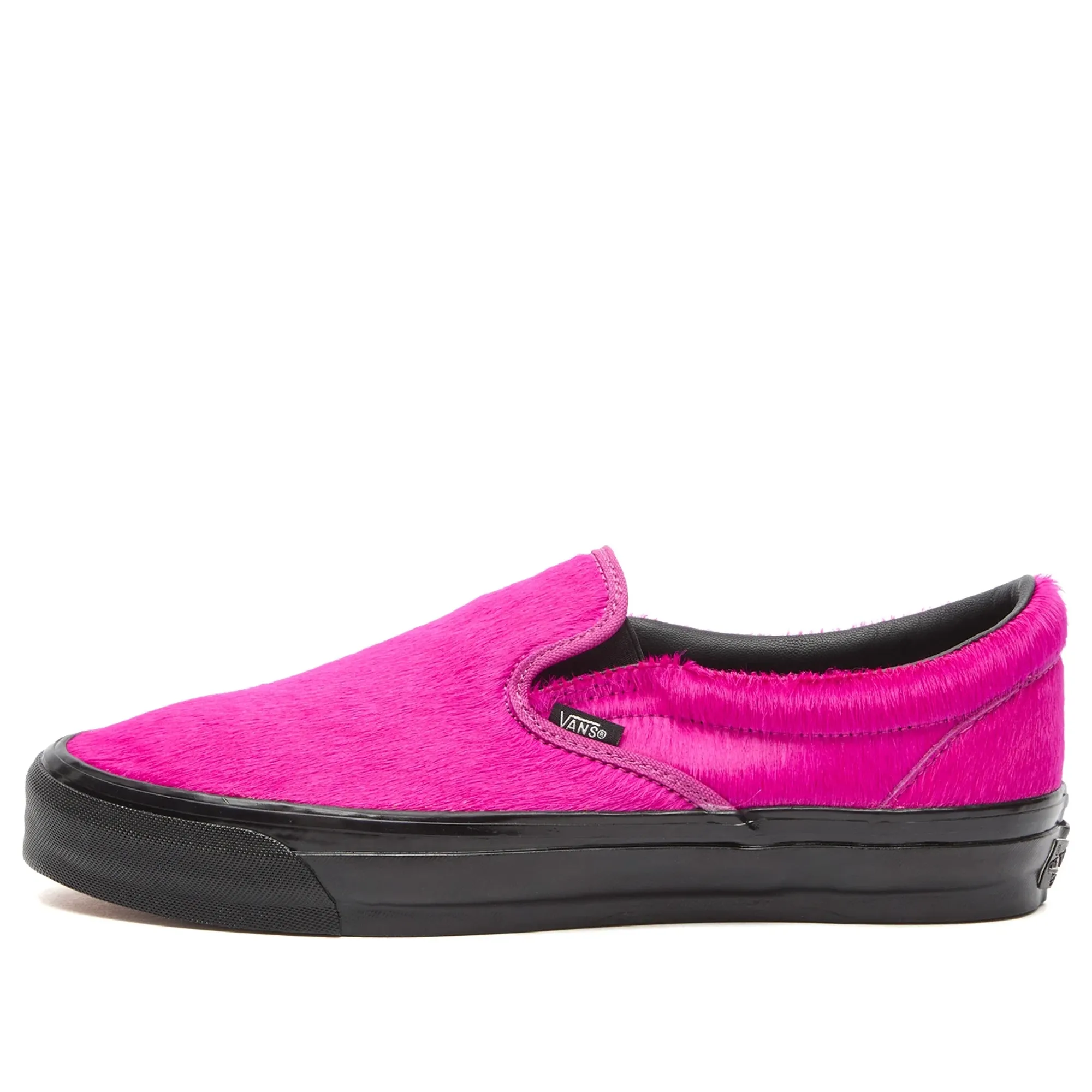 Vans Men's Lx Classic Slip-On 98 Sneaker Pony Hair Fuchsia
