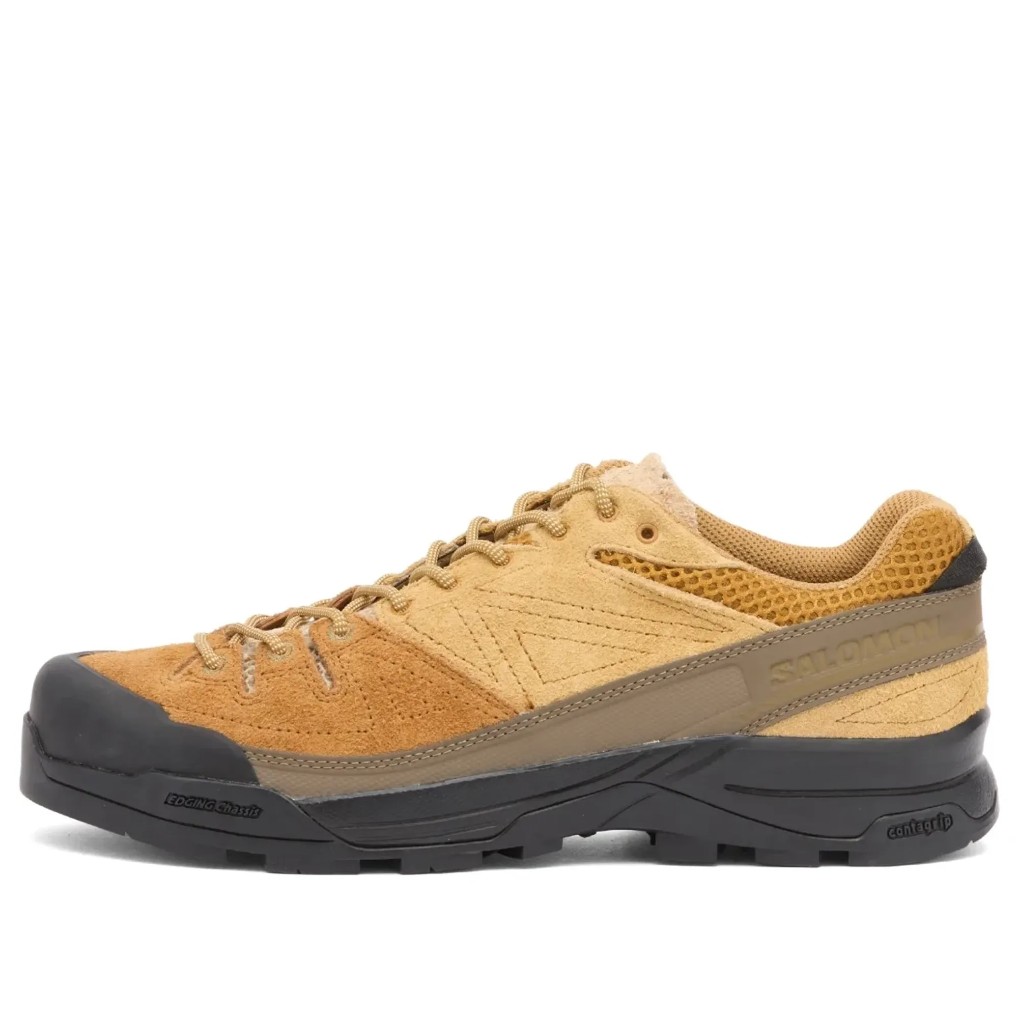 Salomon Men's X-ALP SUEDE Sneaker Bronze Brown/Wood Thrush/Safari