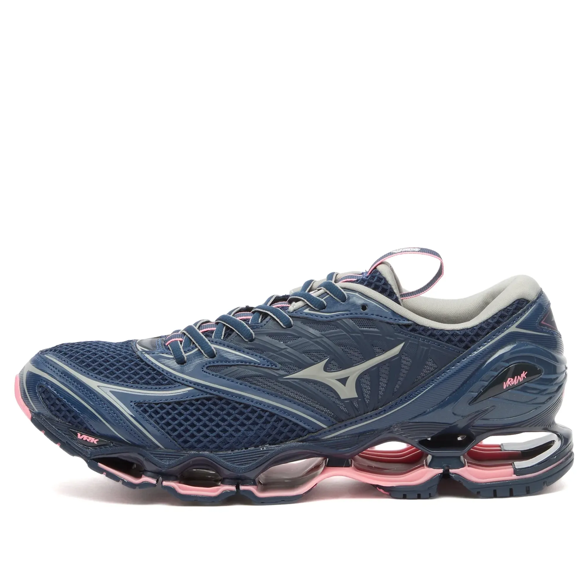 Mizuno Men's x VRUNK Wave Prophecy LS Sneaker Plumeria/Ultimate Gray/Pageant Blue