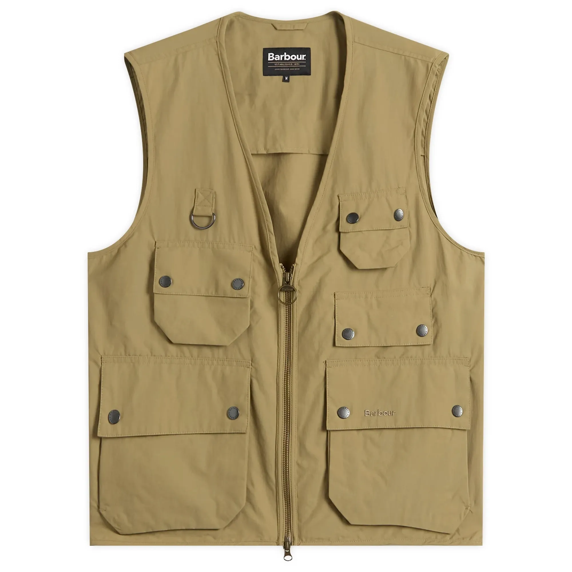 Barbour Men's Heritage + Utility Editor Casual Vest British Khaki