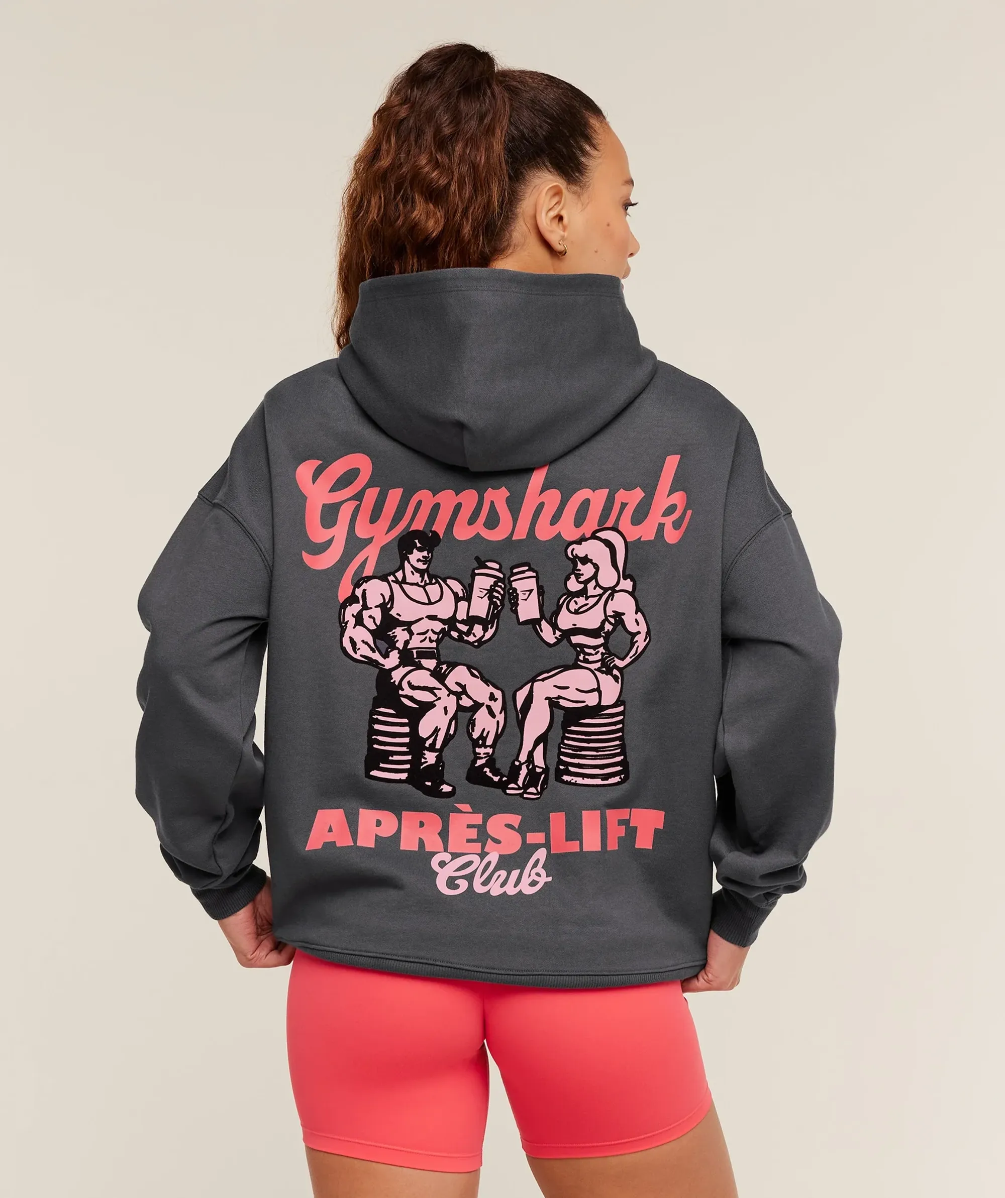  Après-Lift Club Oversized Hoodie - Onyx Grey