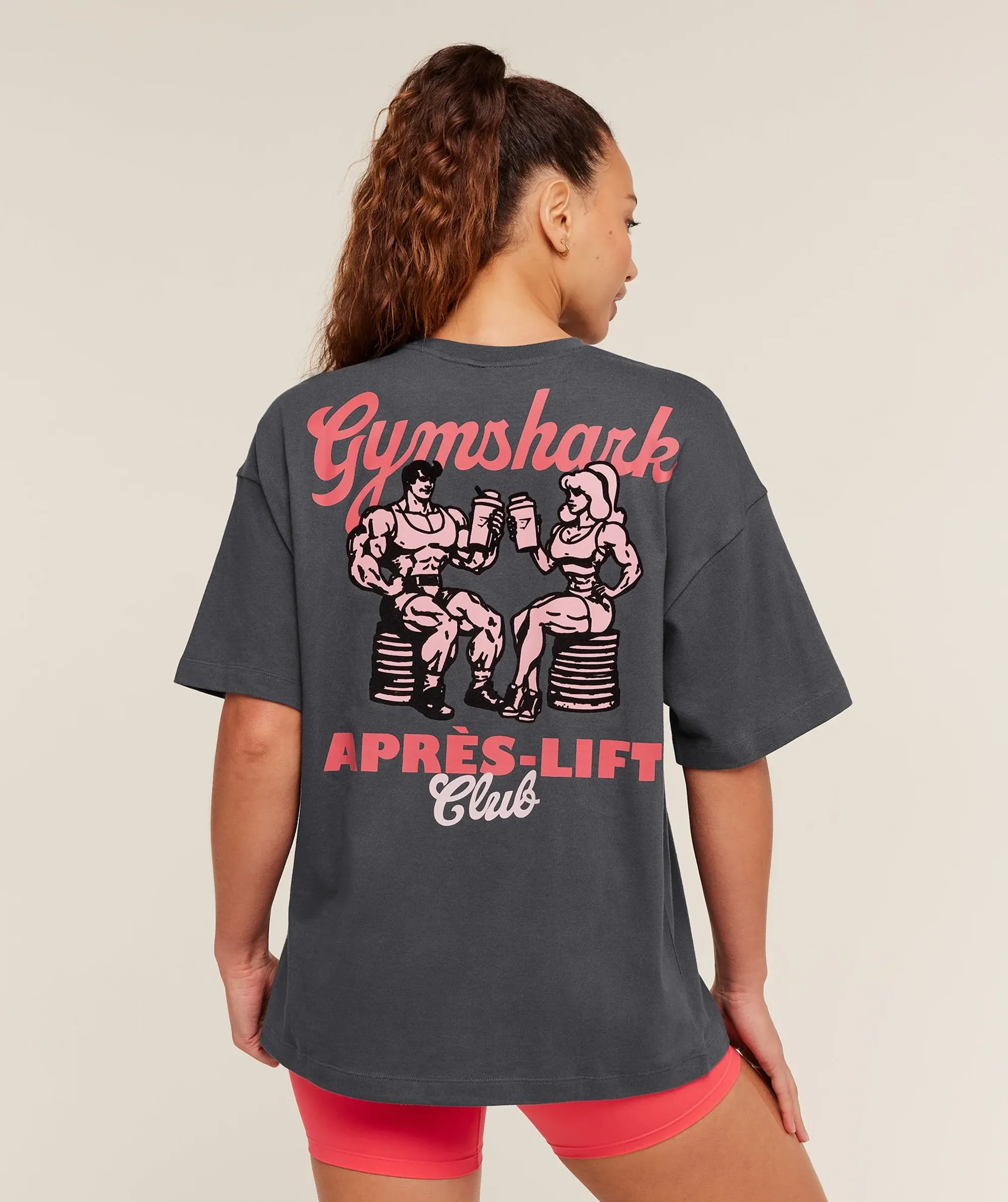  Après-Lift Club Oversized T-Shirt - Onyx Grey