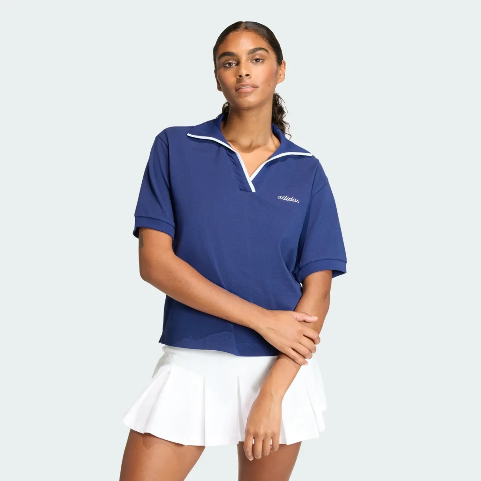 adidas Seasonal Essentials Colorpop Polo with Embroidered Graphic