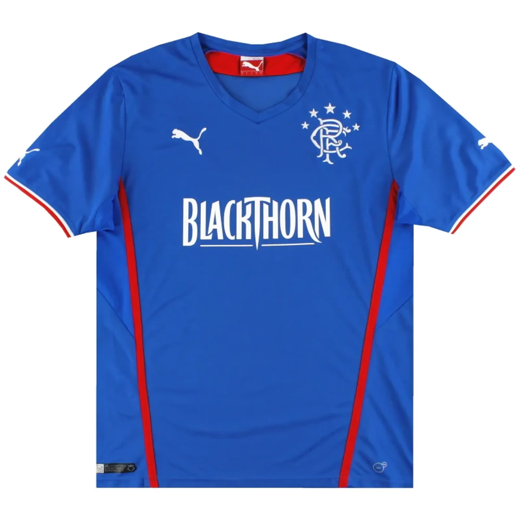 2013-14 Rangers Puma Home Shirt L - Rangers / Excellent 