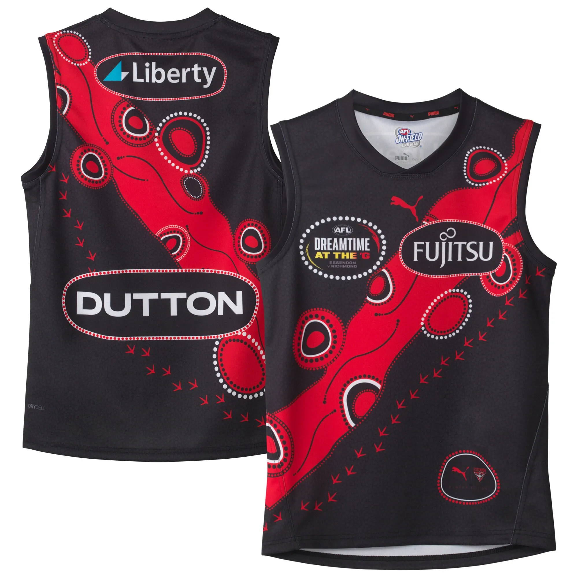 Essendon FC 2025 Puma Replica Dreamtime Guernsey - Mens