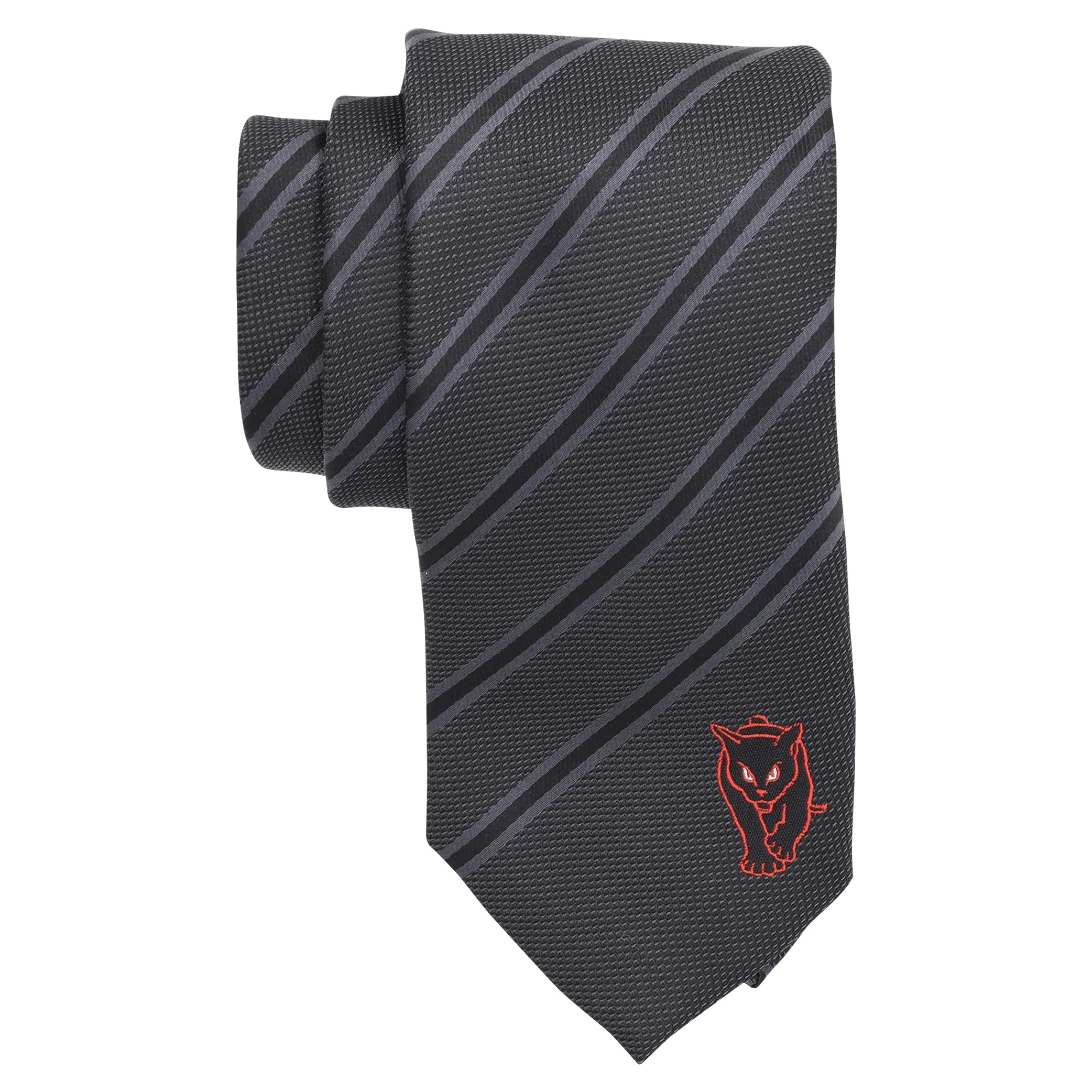 Sunderland Tonal Black Cat Tie - Black - Unisex