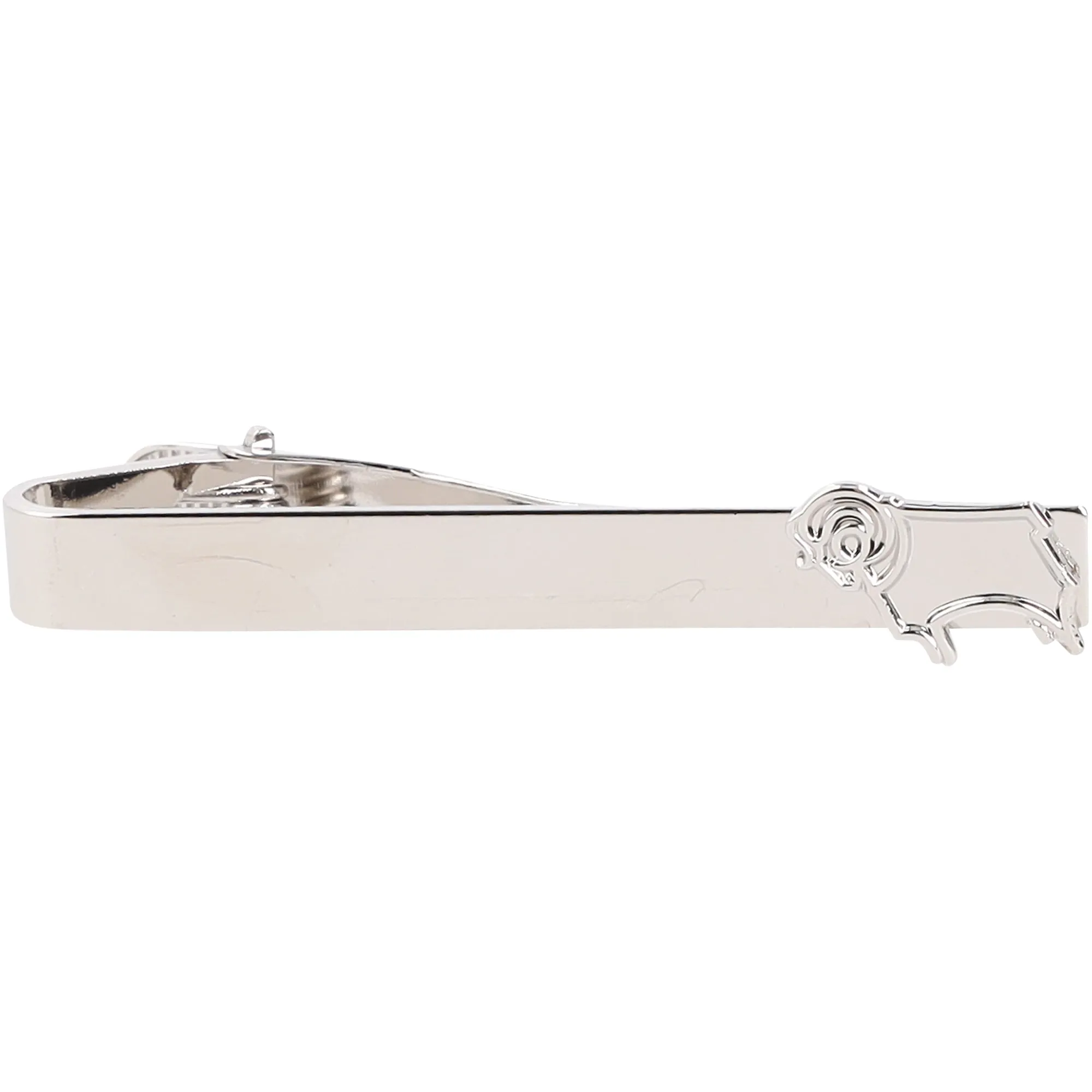 Derby County Tie Slide - Silver Plated
