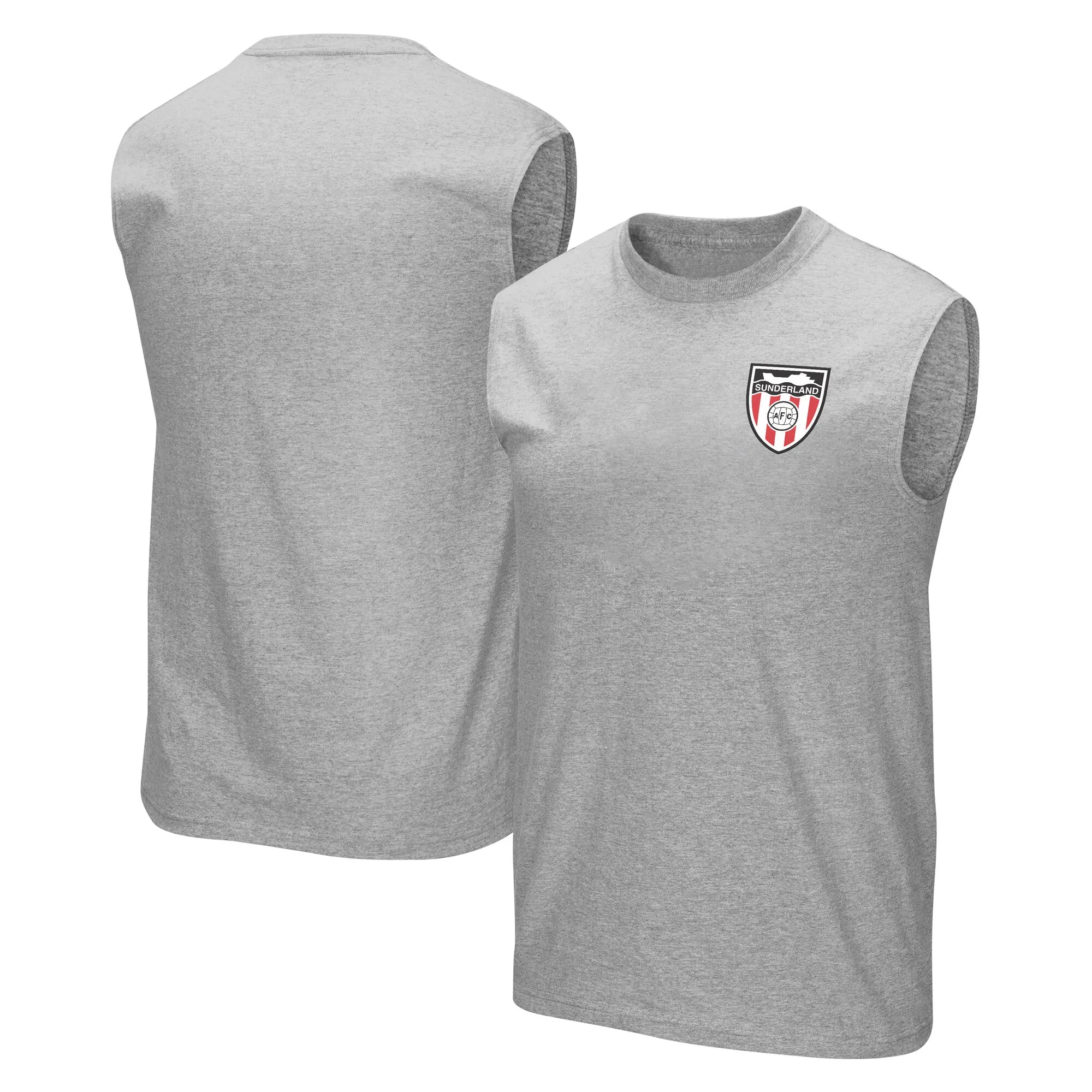 Sunderland Retro Ship Crest Graphic Tank - Sports Grey - Mens
