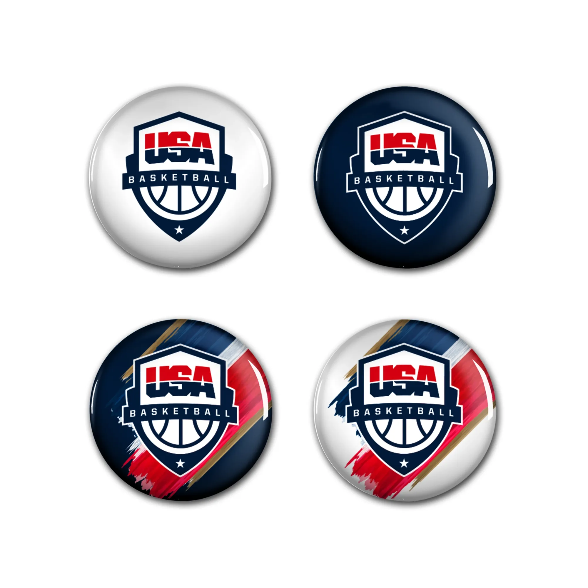 USA USAB 4 Pack Button Set