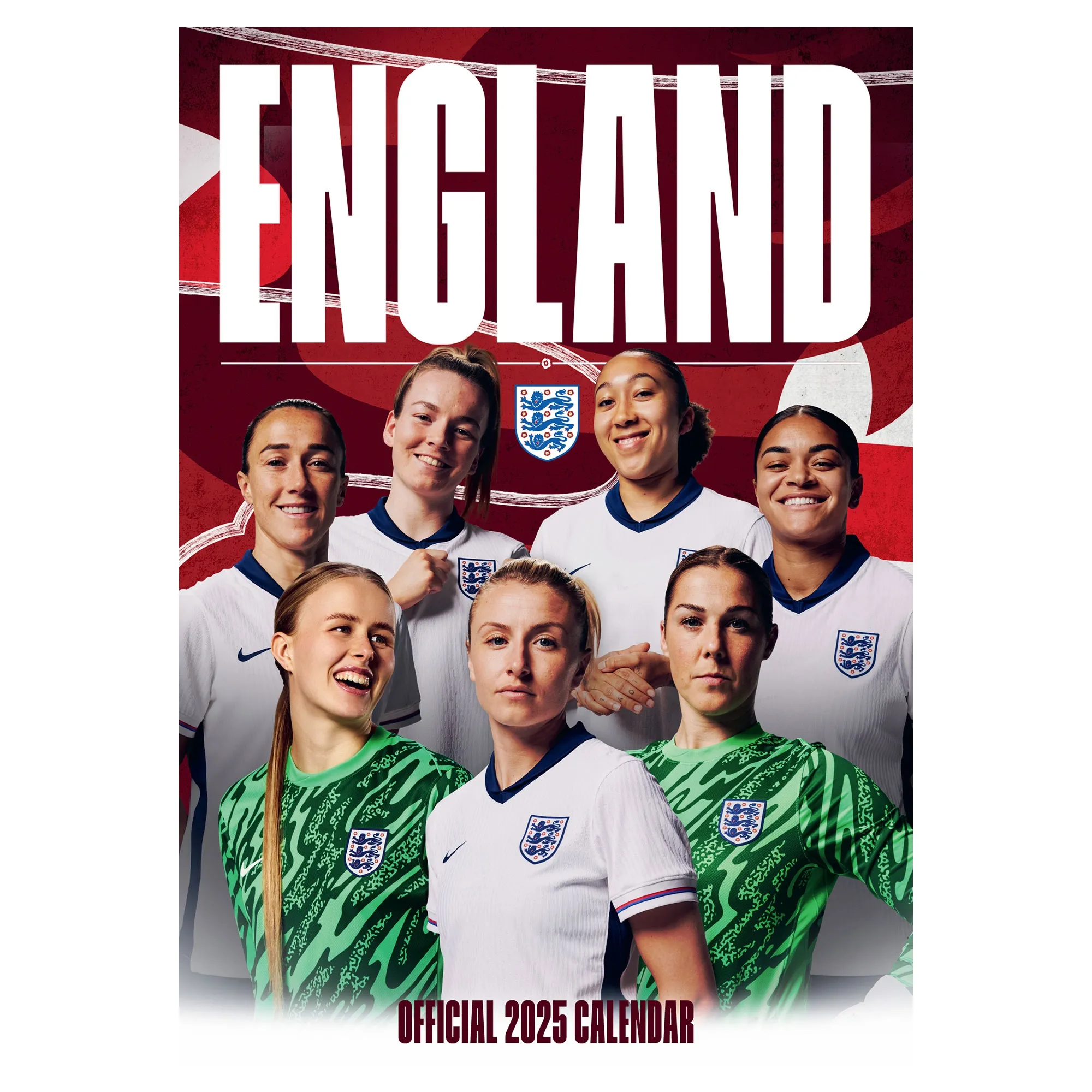 England Official 2025 Lionesses Calendar - A3