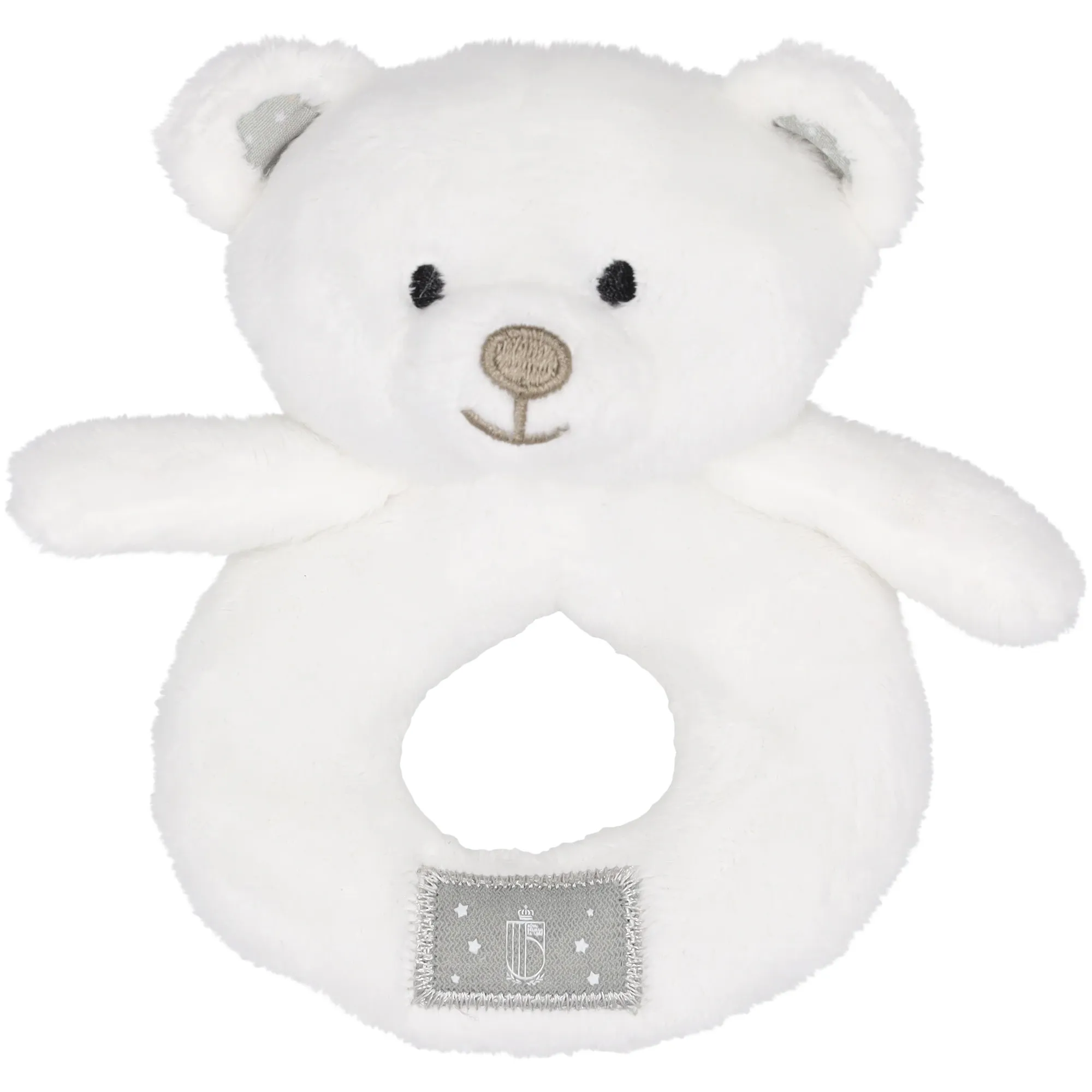 Belgium FA Hushabye Rattle - White