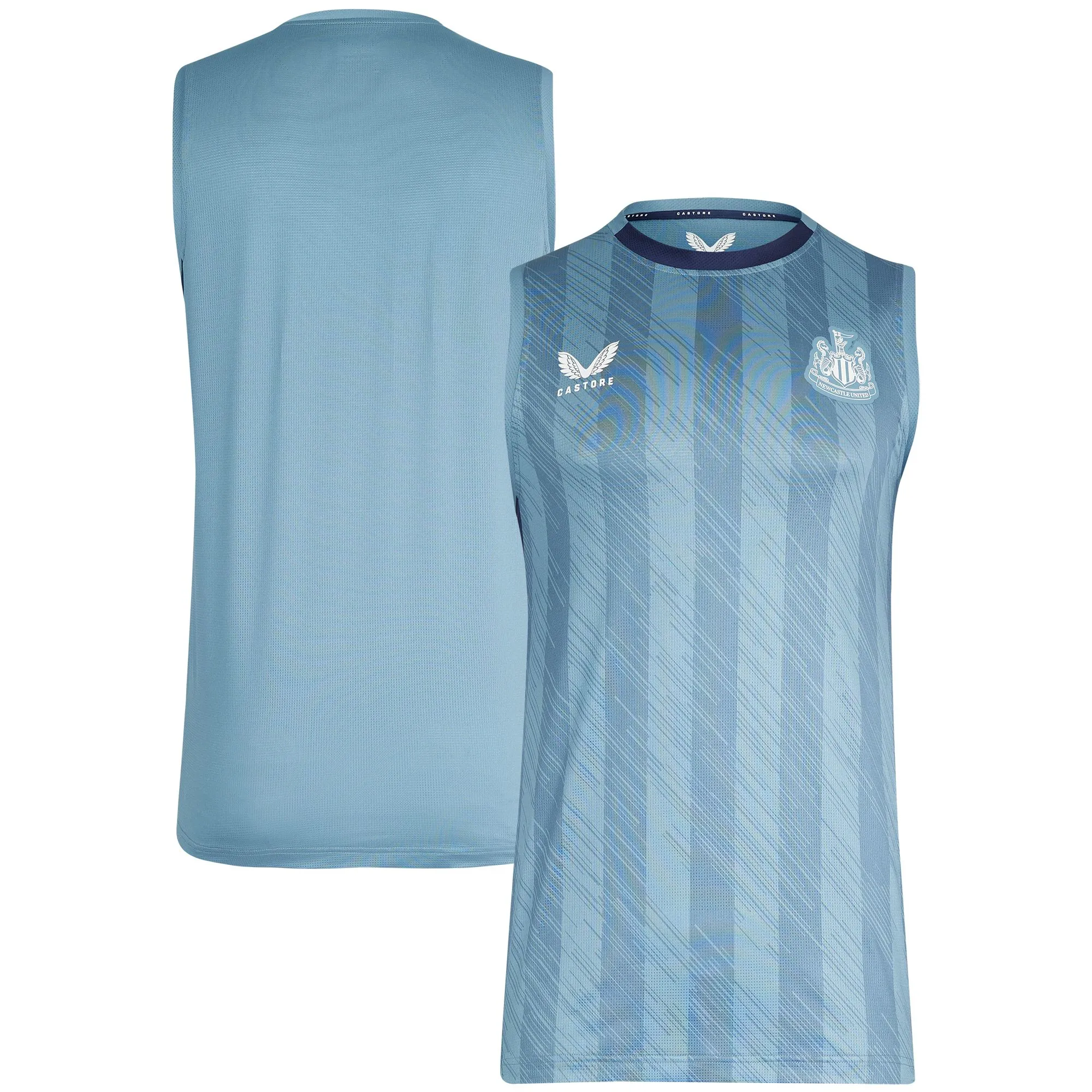 Newcastle United Castore Players Training Vest - Blue