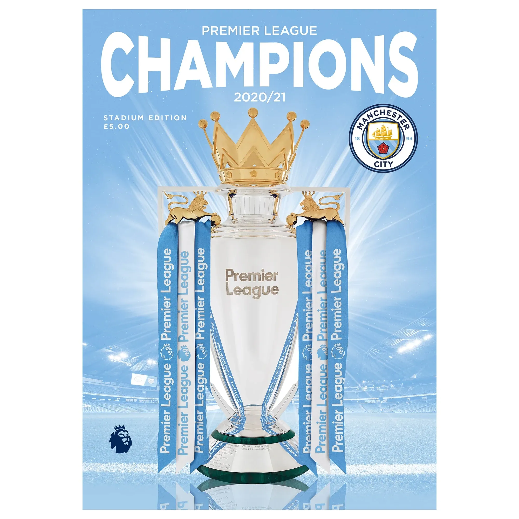 Manchester City Premier League Champions 2020/21 - Stadium Edition Magazine.