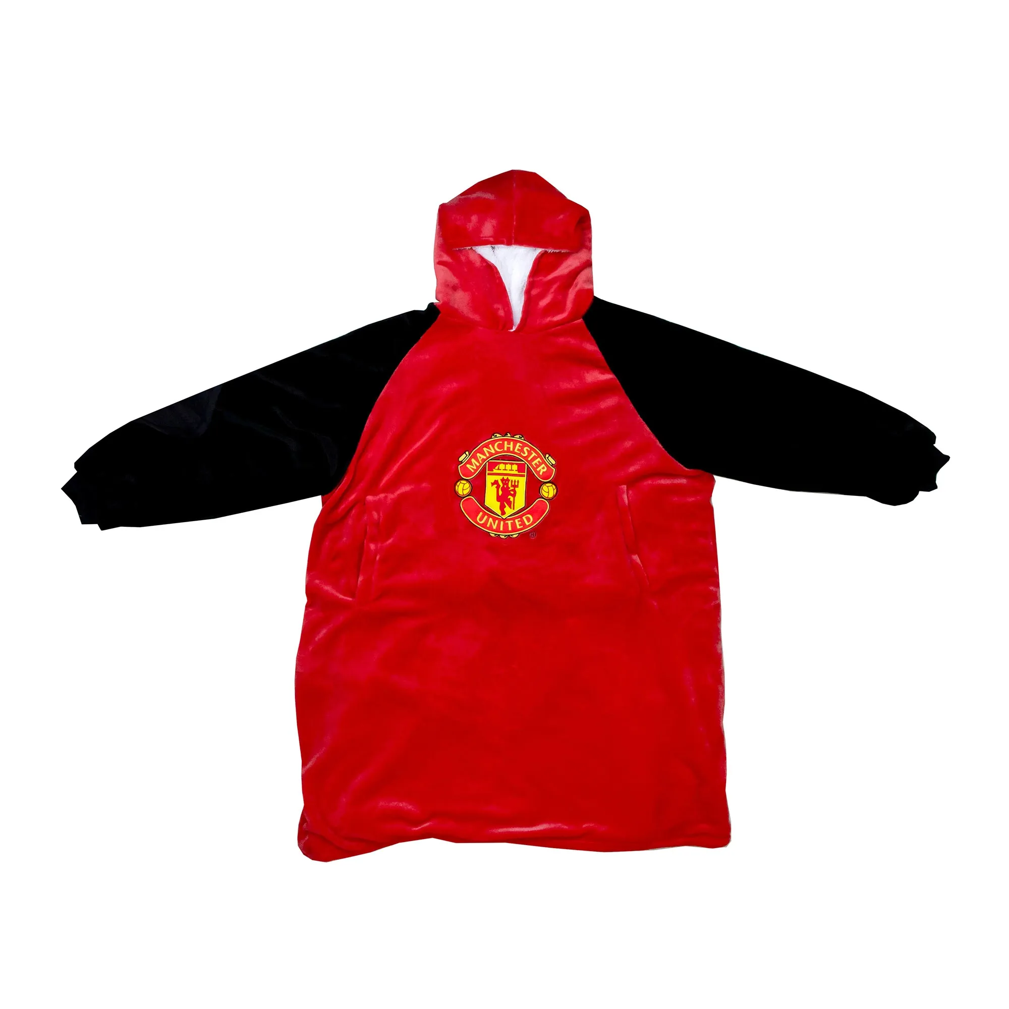 Manchester United Contrast Wearable Hooded Fleece - Large
