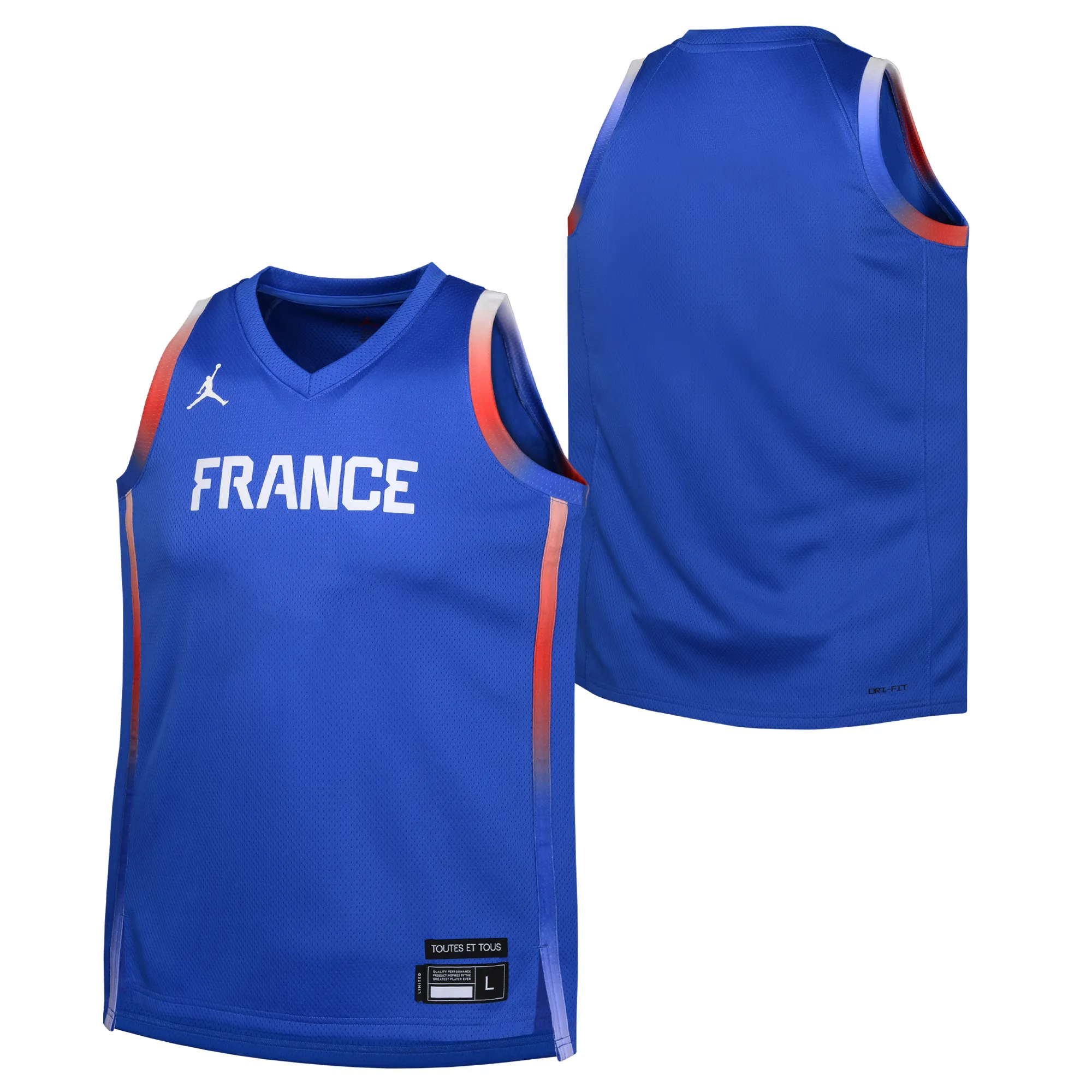 France Nike Olympics Road Jersey  - Youth