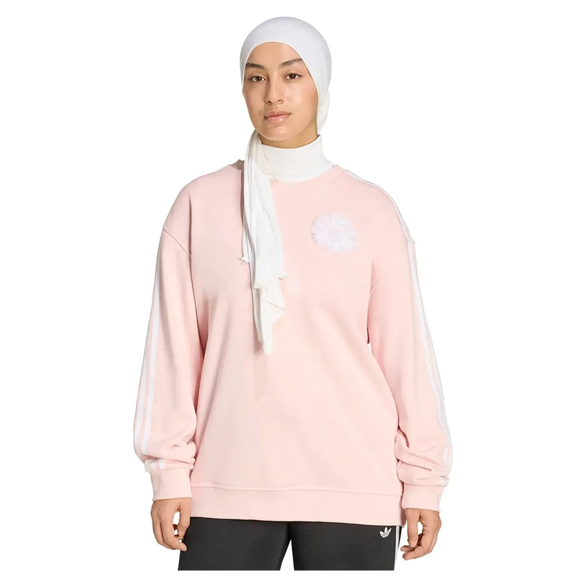 Adidas Originals Lace Branding Crew Sweatshirt