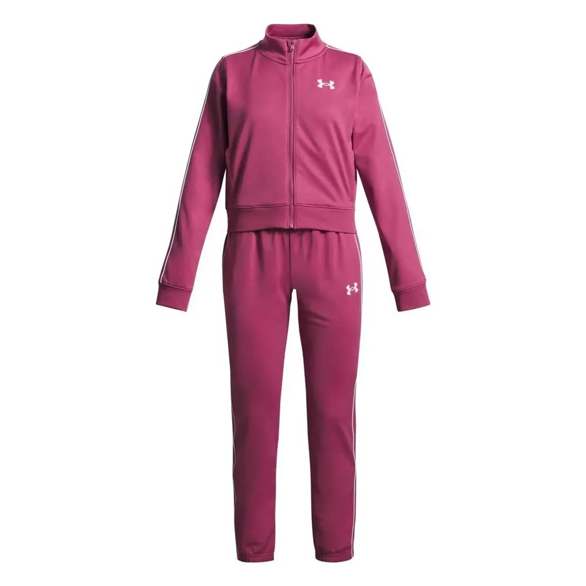 Under Armour  Icon Knit Girls' Crop Tracksuit Fuchsia Dusk / White YLG (59 - 63 in)