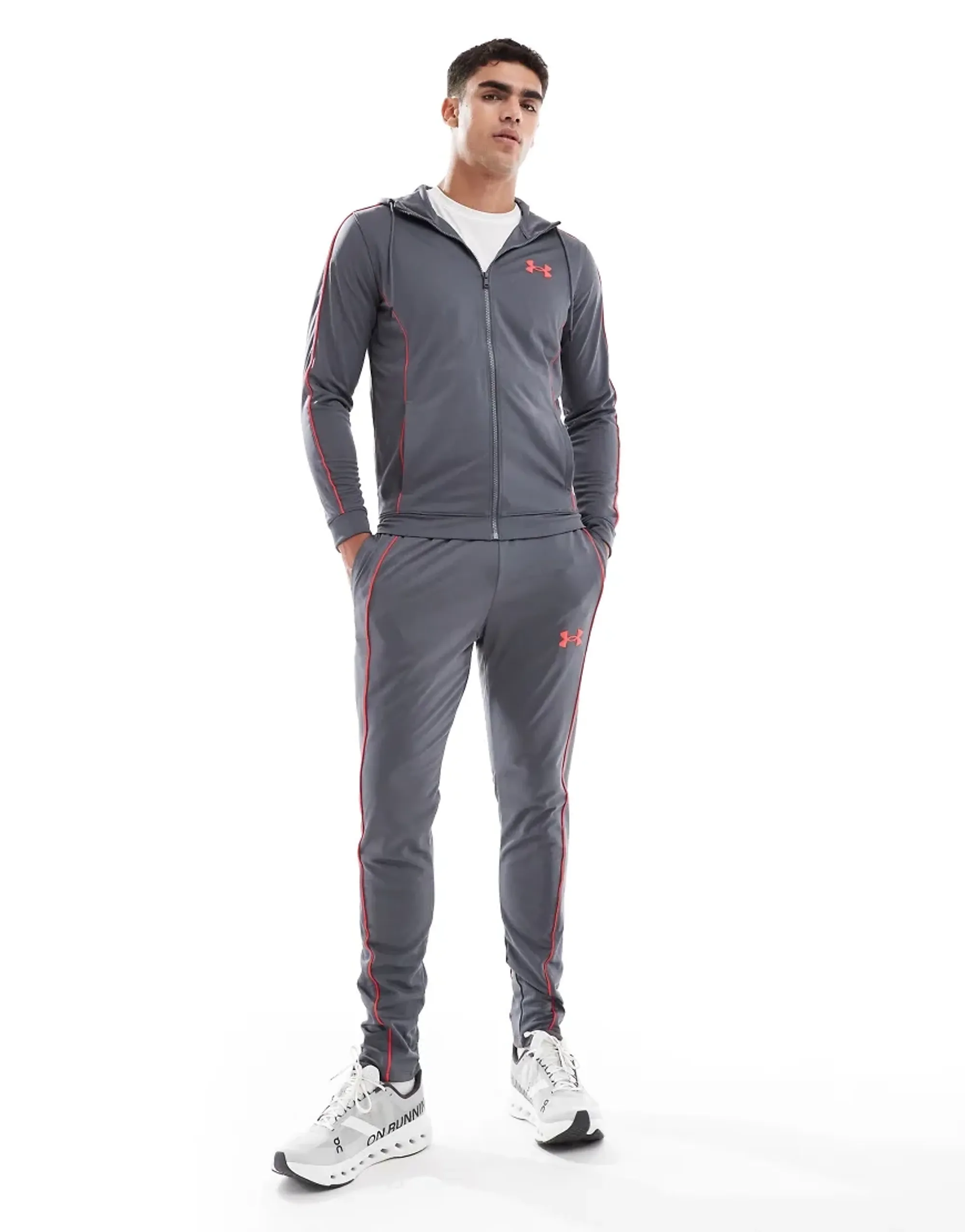 Under Armour  Tracksuit Men's Castlerock / Racer Red / Racer Red S