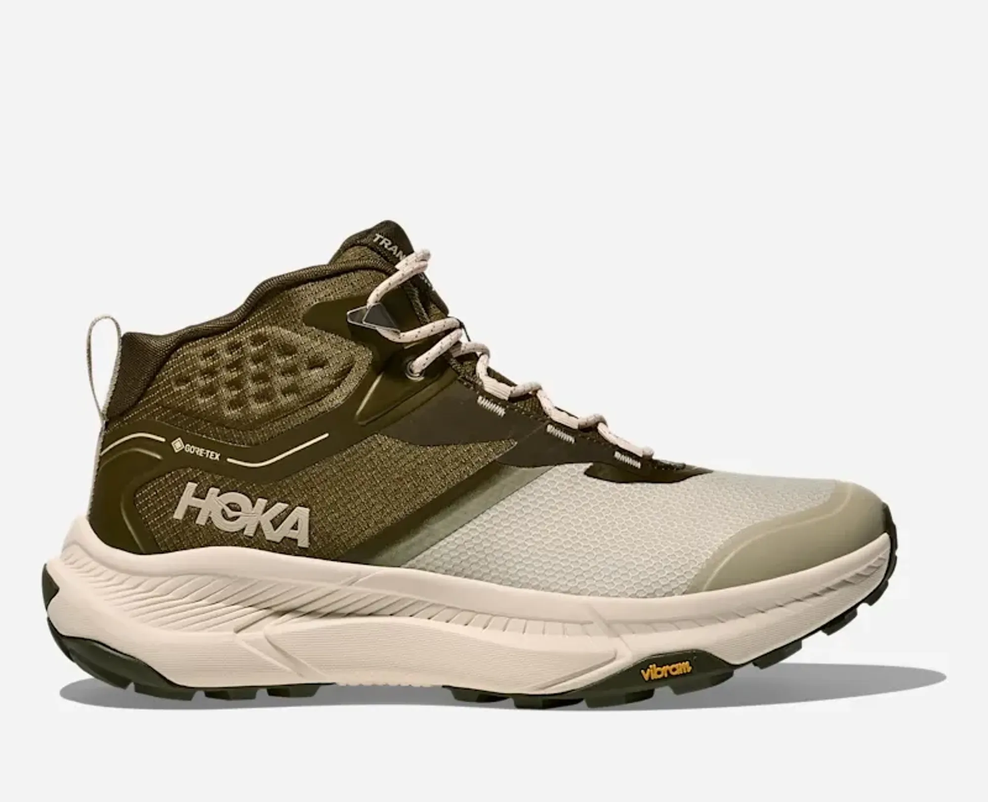 Hoka Men's Transport Hike Gore-Tex Hiking Shoes In Spruce Green/Oyster Mushroom