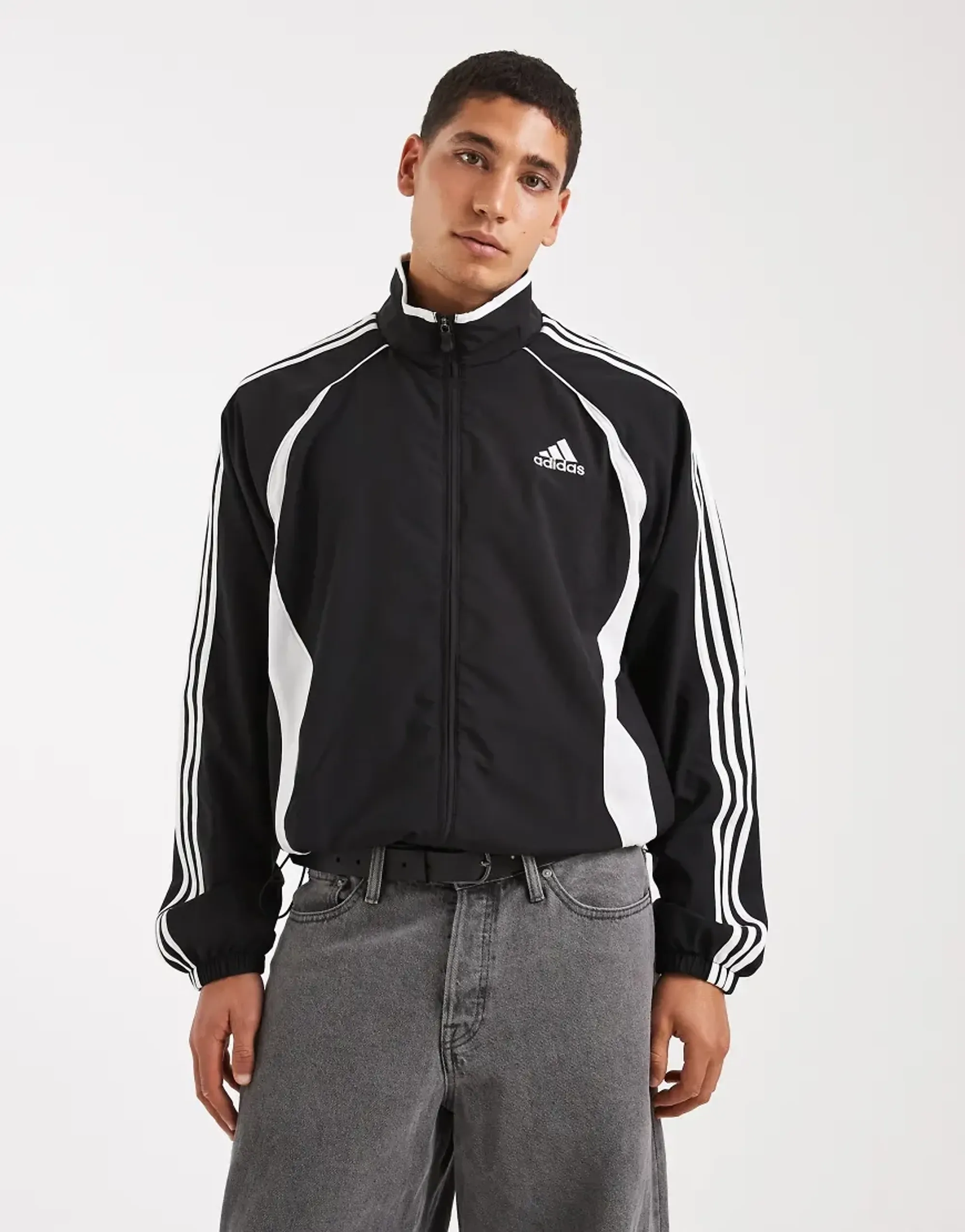 Adidas Originals Teamgeist Adicolor Track Top In Black