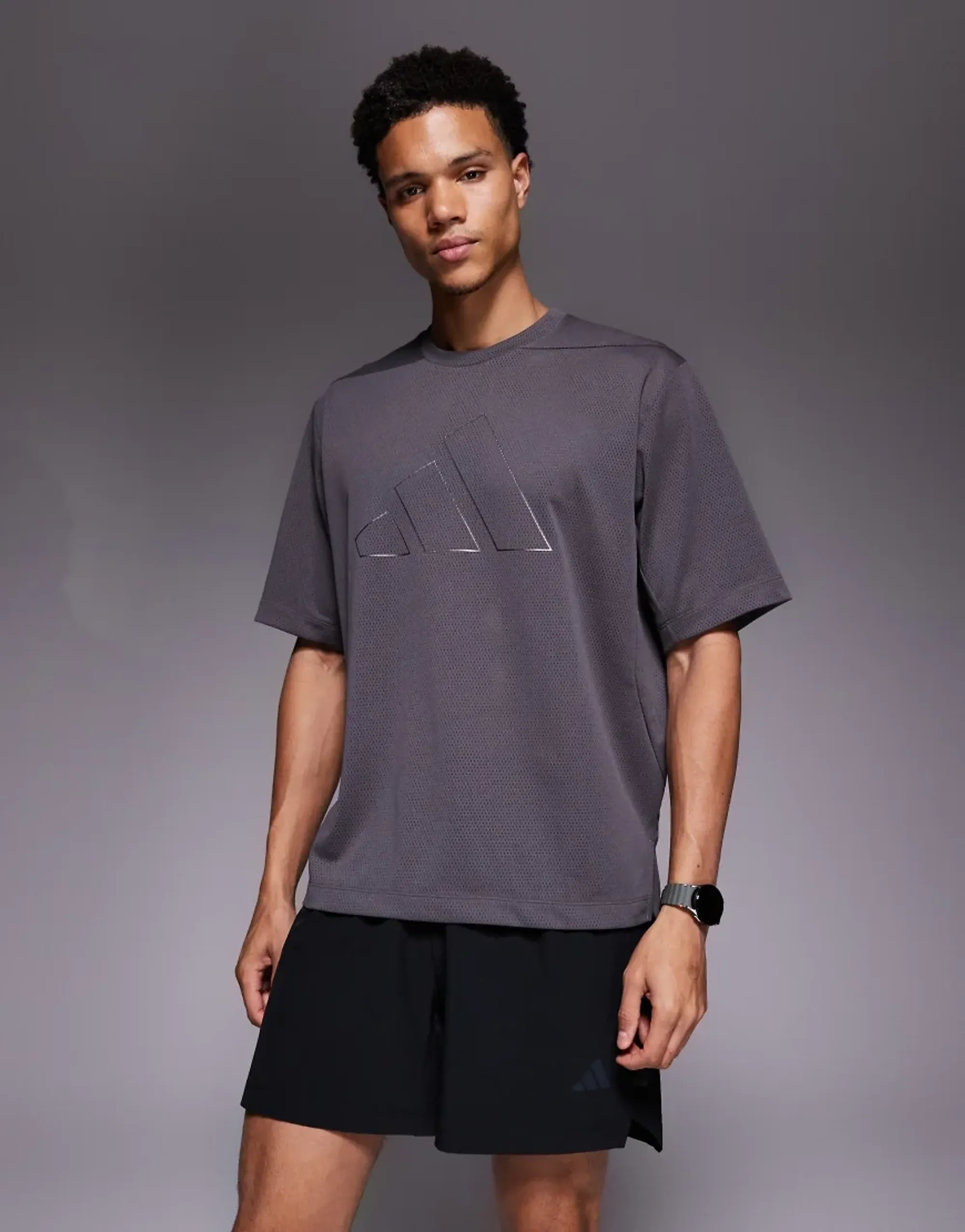 Adidas D4t Power Essentials Workout Mesh Short Sleeve T-shirt