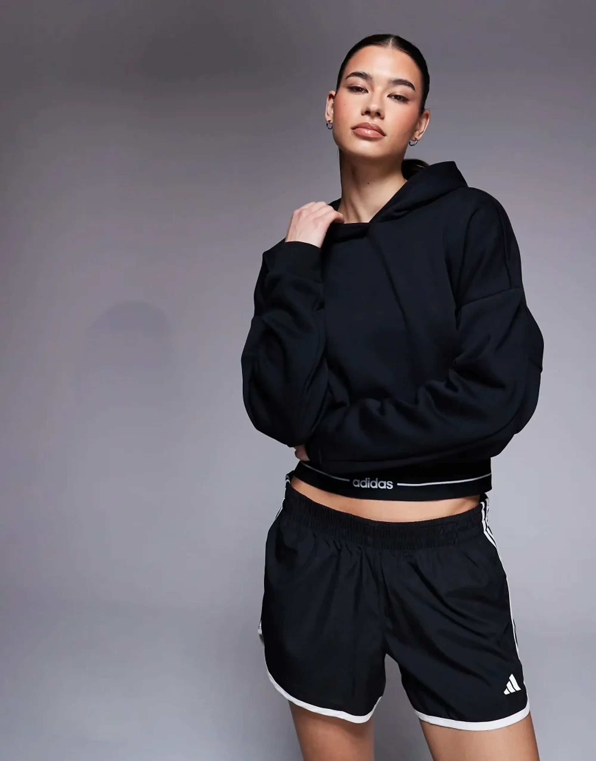 Adidas Hyperglam Cropped Hoodie