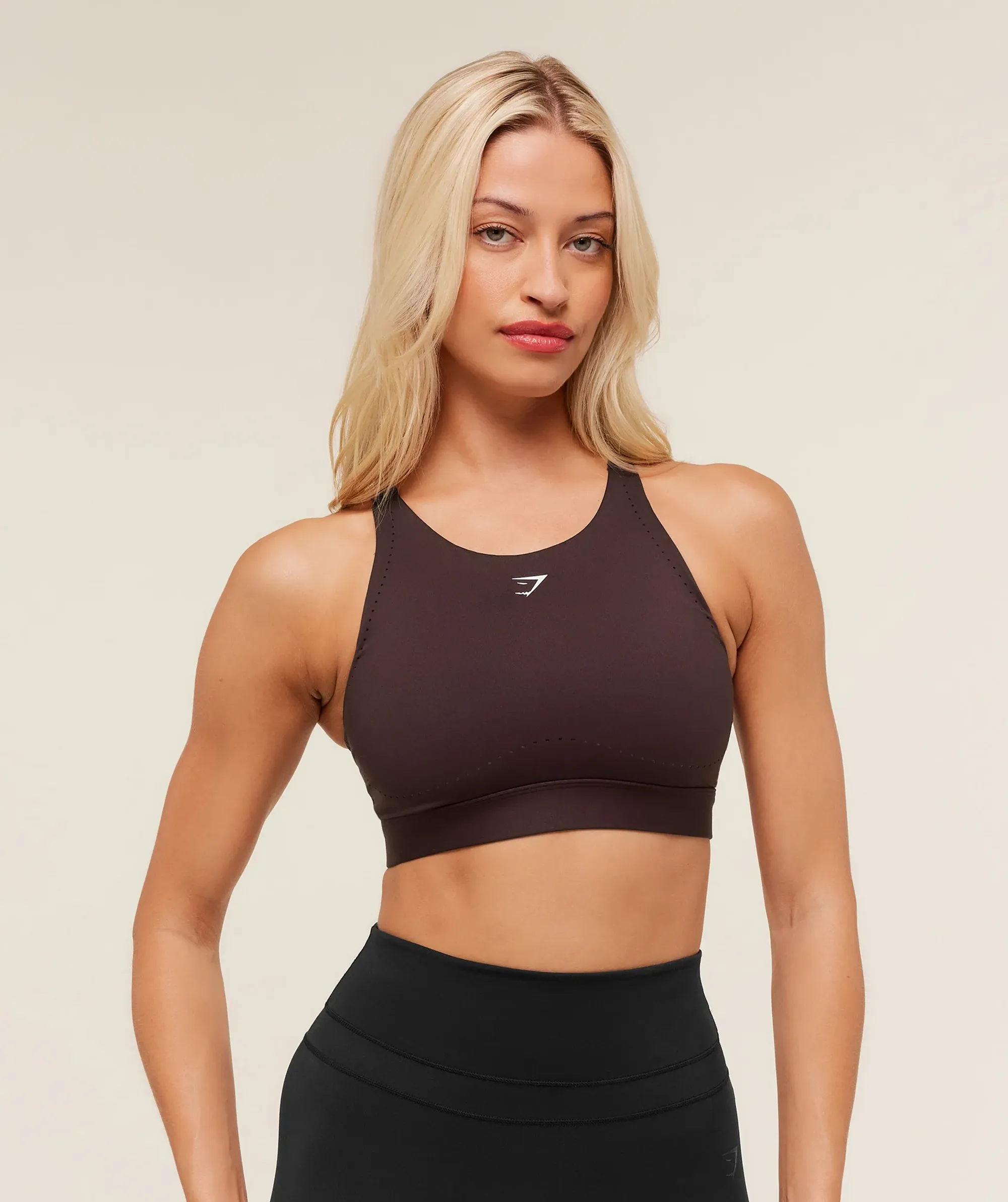 High Coverage High Support Sports Bra - Cherry Purple