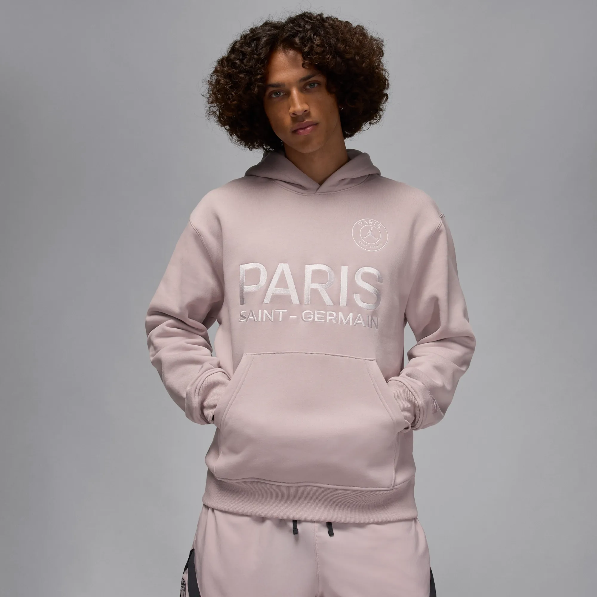 Nike Jordan Nike Paris Saint-Germain Men's Fleece Hoodie - Pink - Fleece