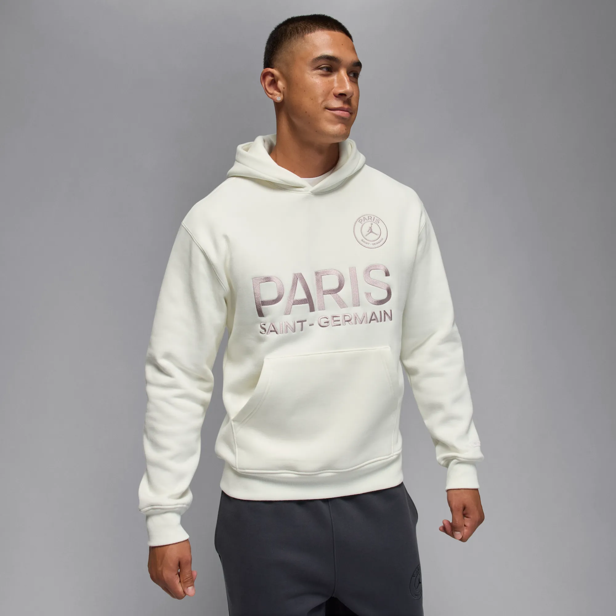 Nike Jordan Nike Paris Saint-Germain Men's Fleece Hoodie - White - Fleece