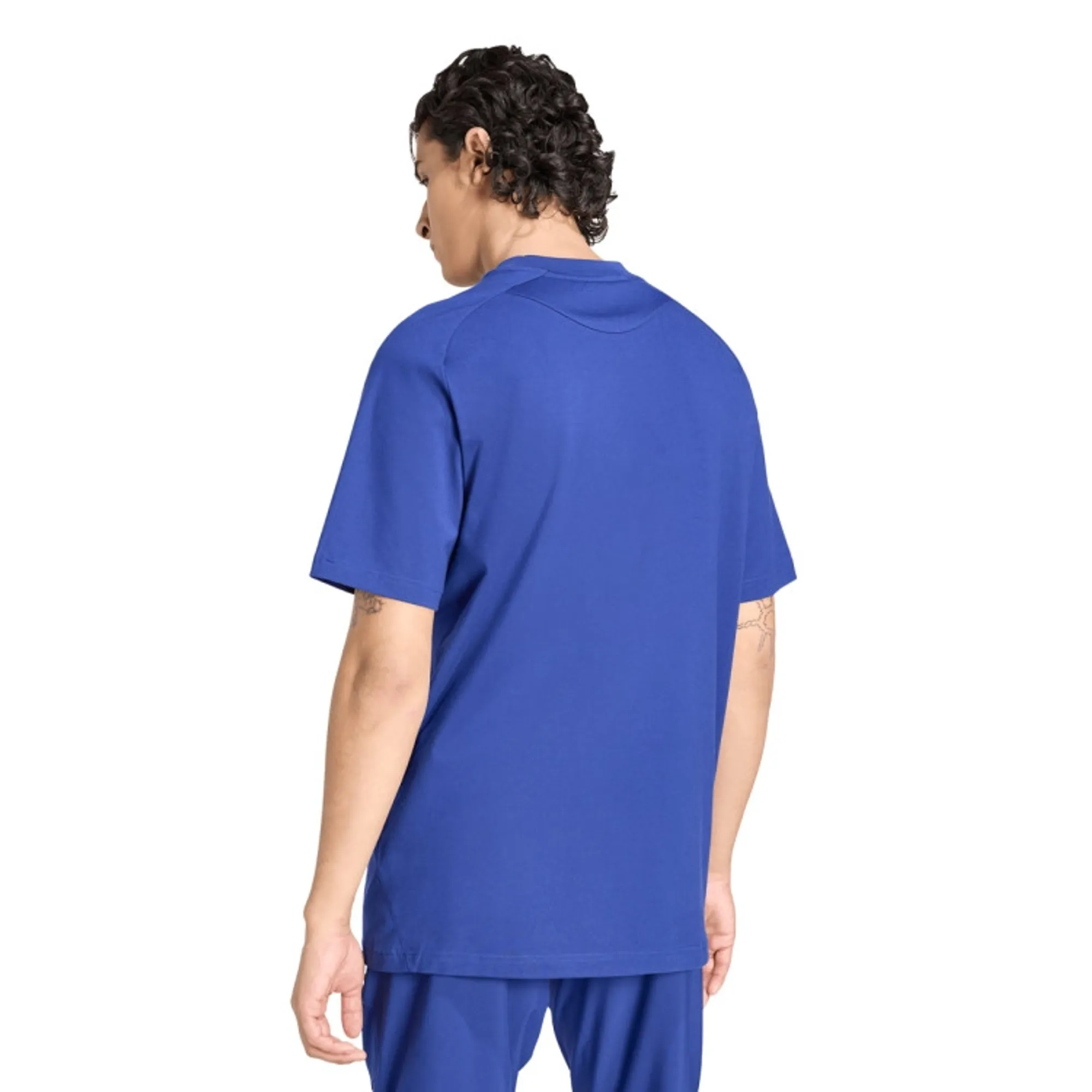 Italy adidas Tiro Travel T-Shirt - Blue