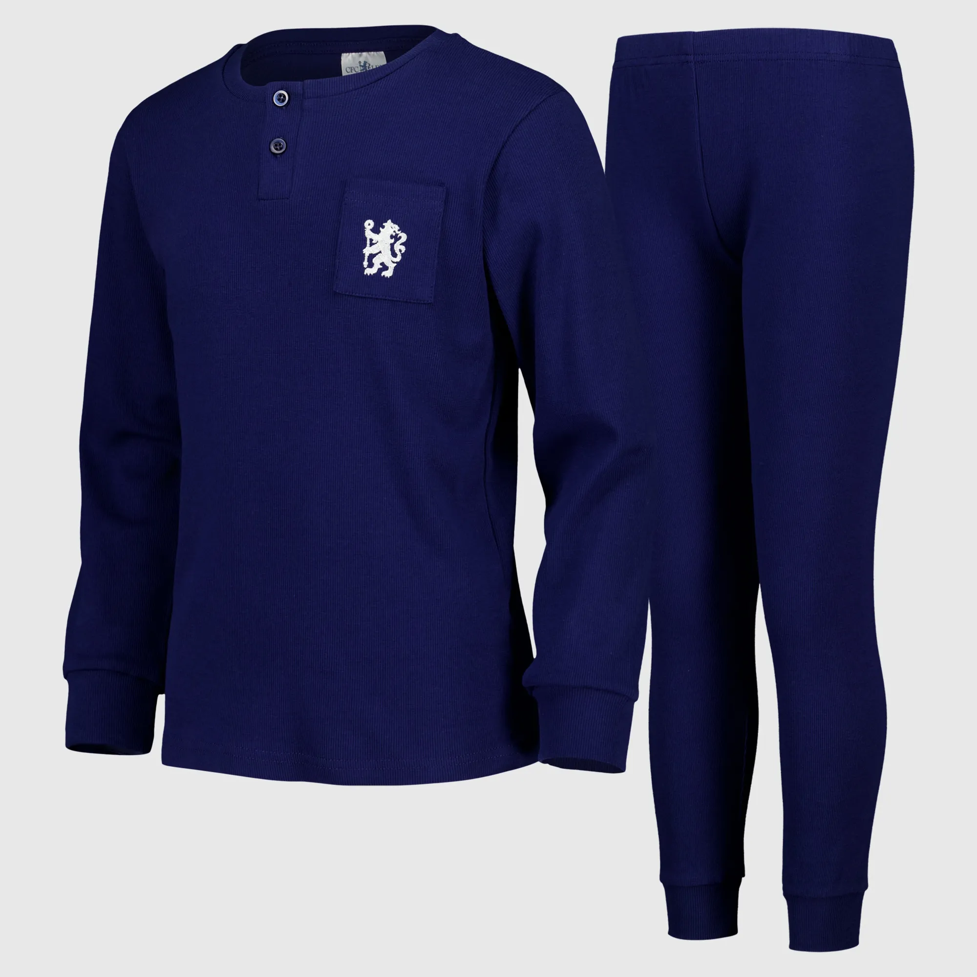 Chelsea Crest Ribbed Lounge Set - Navy - Boys