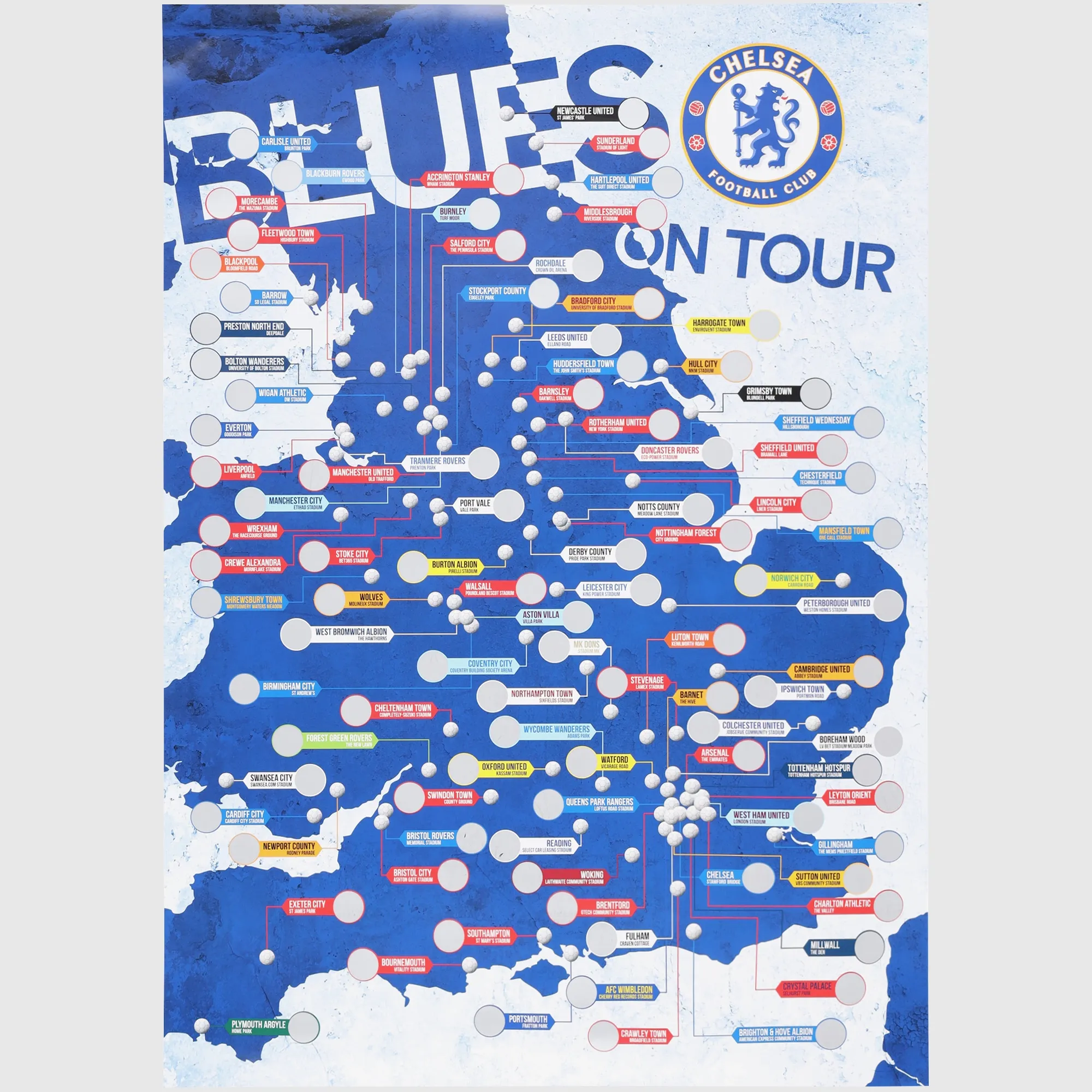 Chelsea Scratch Map A2