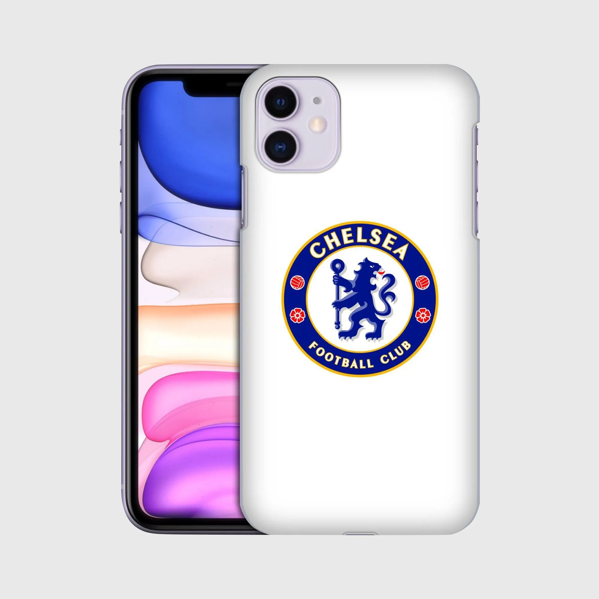 Chelsea White Hard-Shell Phone Case - iPhone