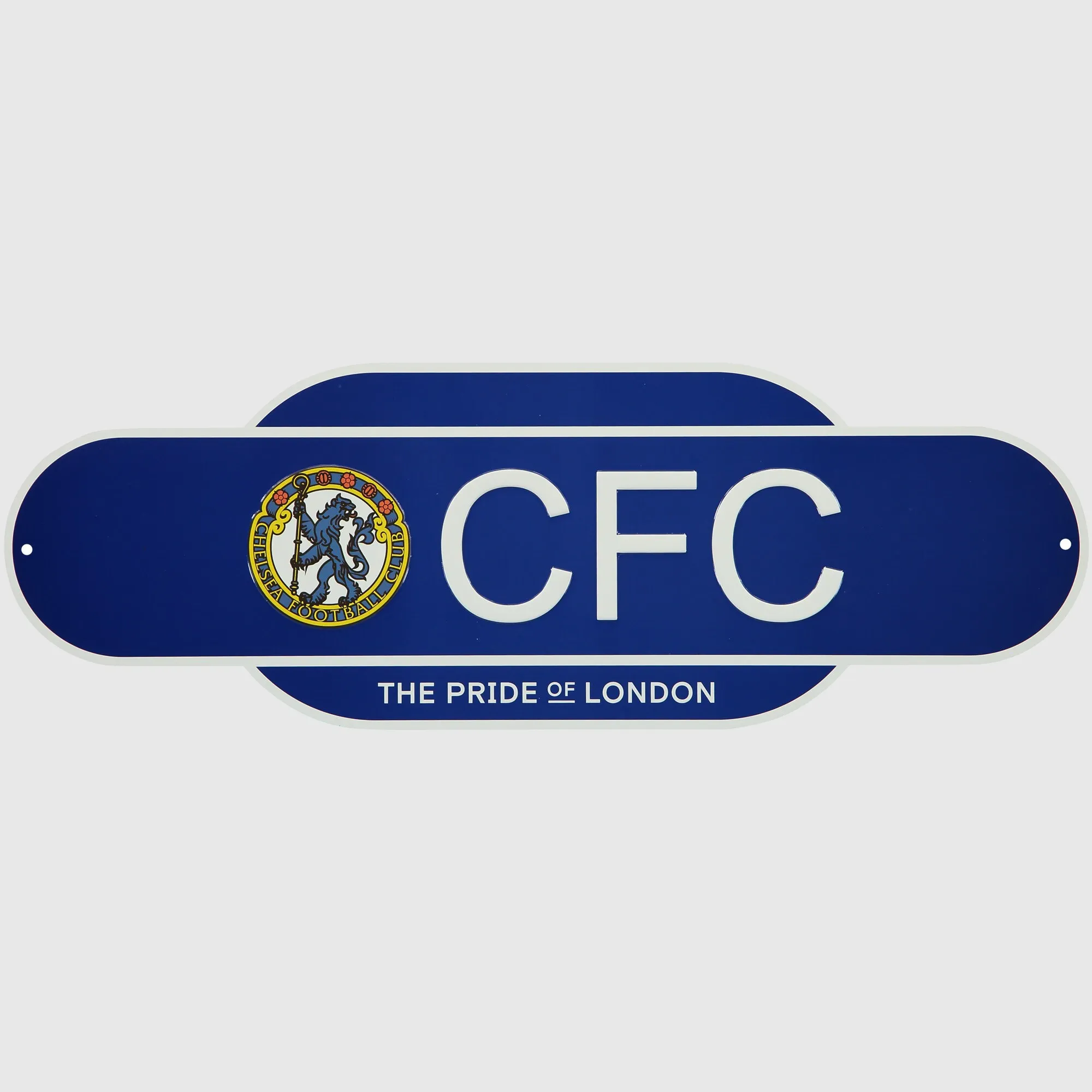 Chelsea Retro Crest Metal Street Sign