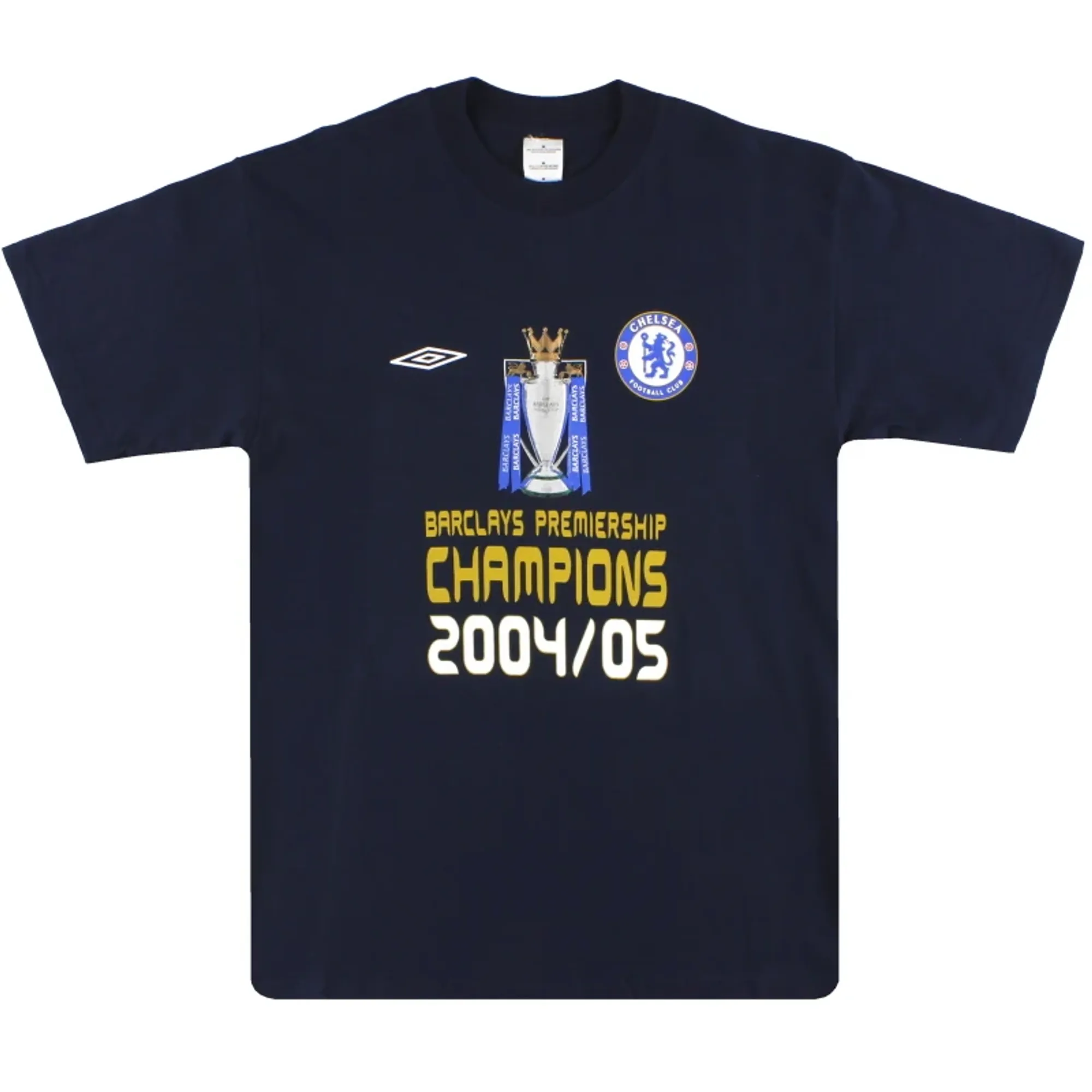 2004-05 Chelsea Umbro Champions T-Shirt XL - Chelsea / Excellent