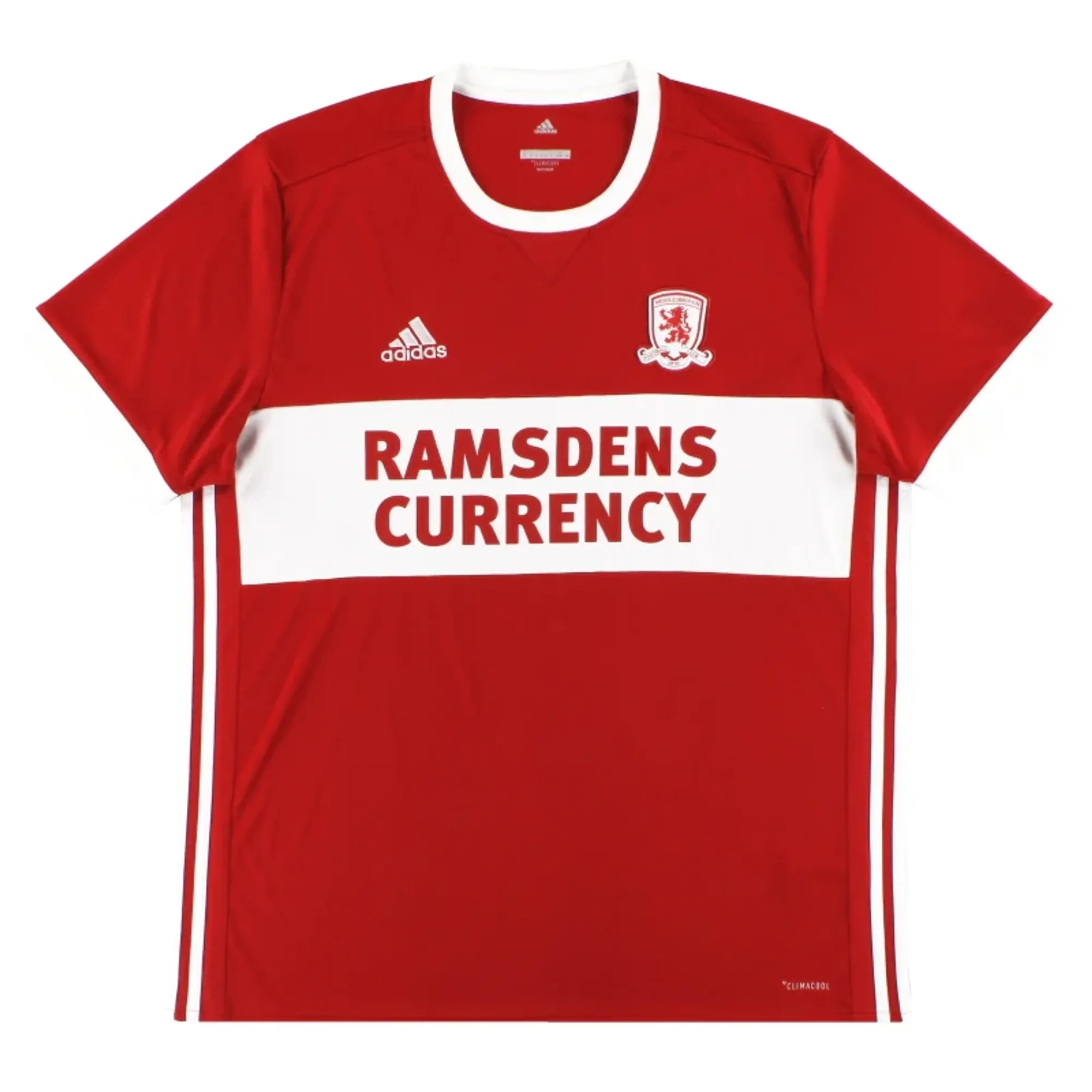 2017-18 Middlesbrough adidas Home Shirt M - Middlesbrough / Excellent