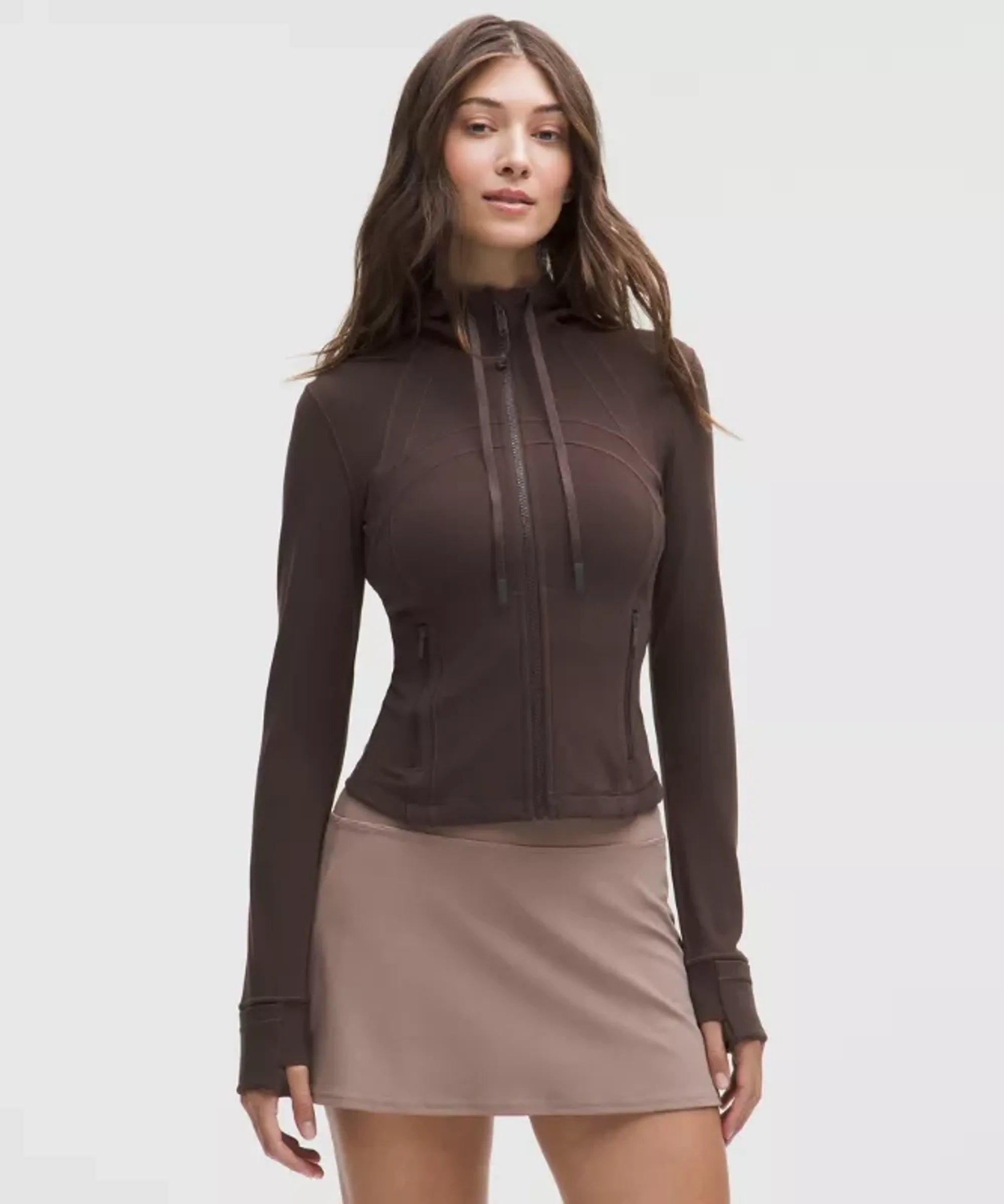 lululemon – Women's Define Cropped Hooded Jacket Nulu – Color Brown – Size 0