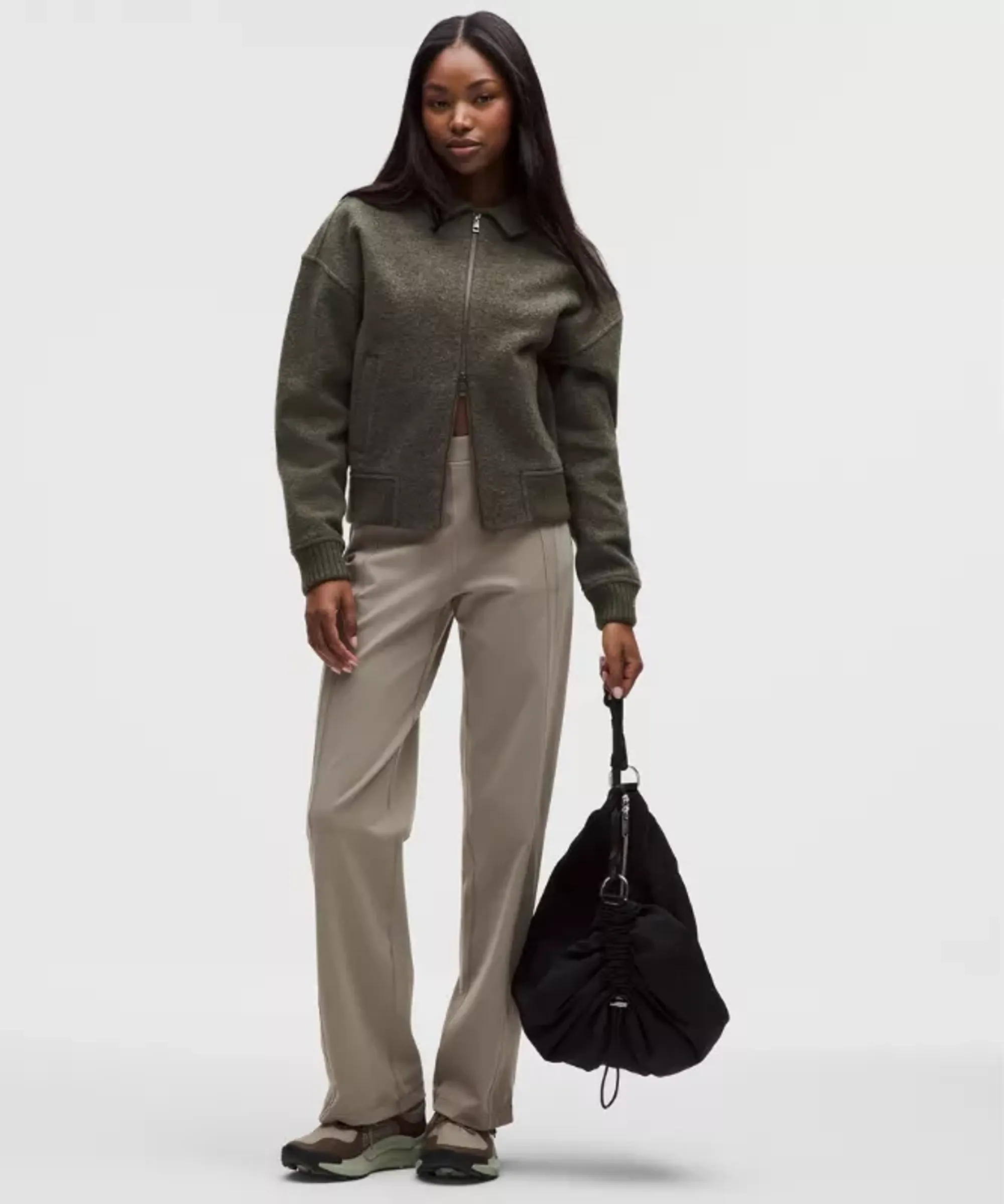 lululemon – Women's Define Mid-Rise Track Pants Luon – Color Grey/Khaki – Size Large