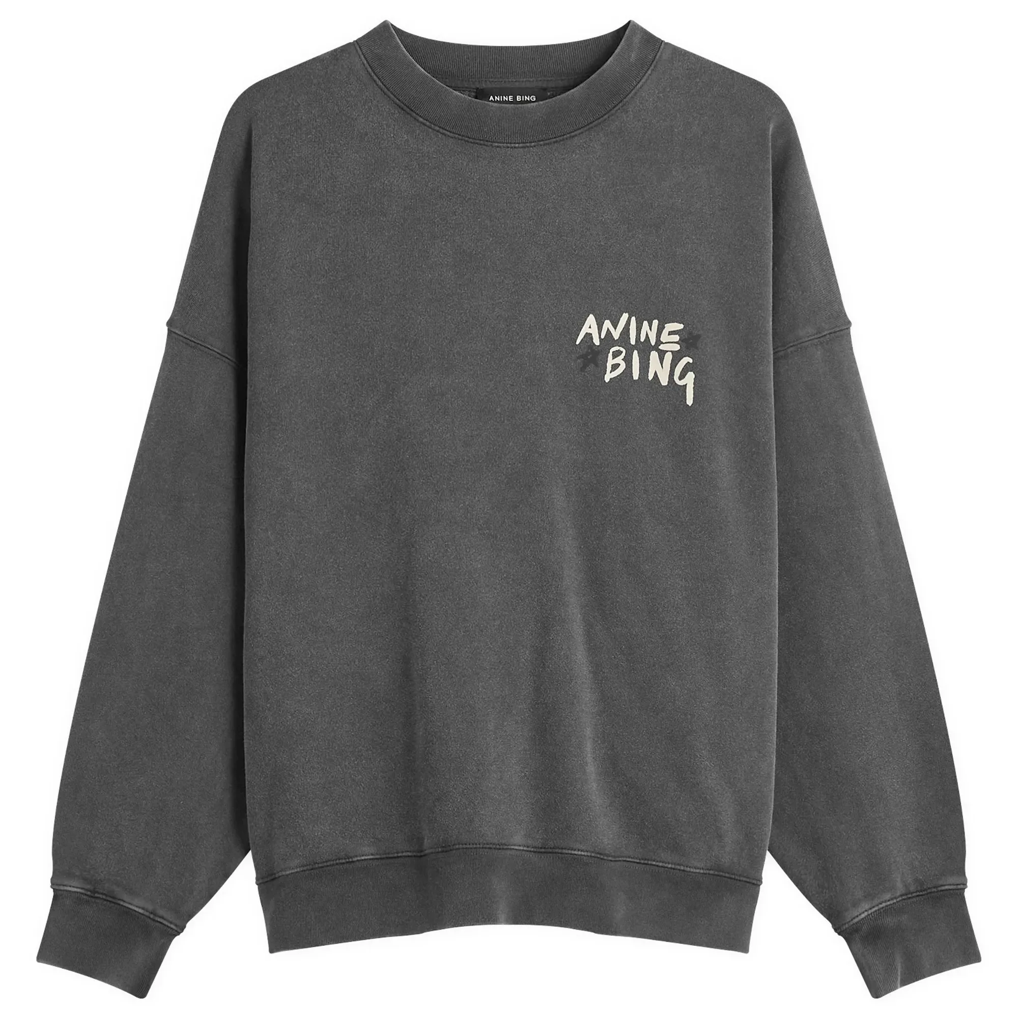 Anine Bing Women's Miles Sweatshirt Washed Black
