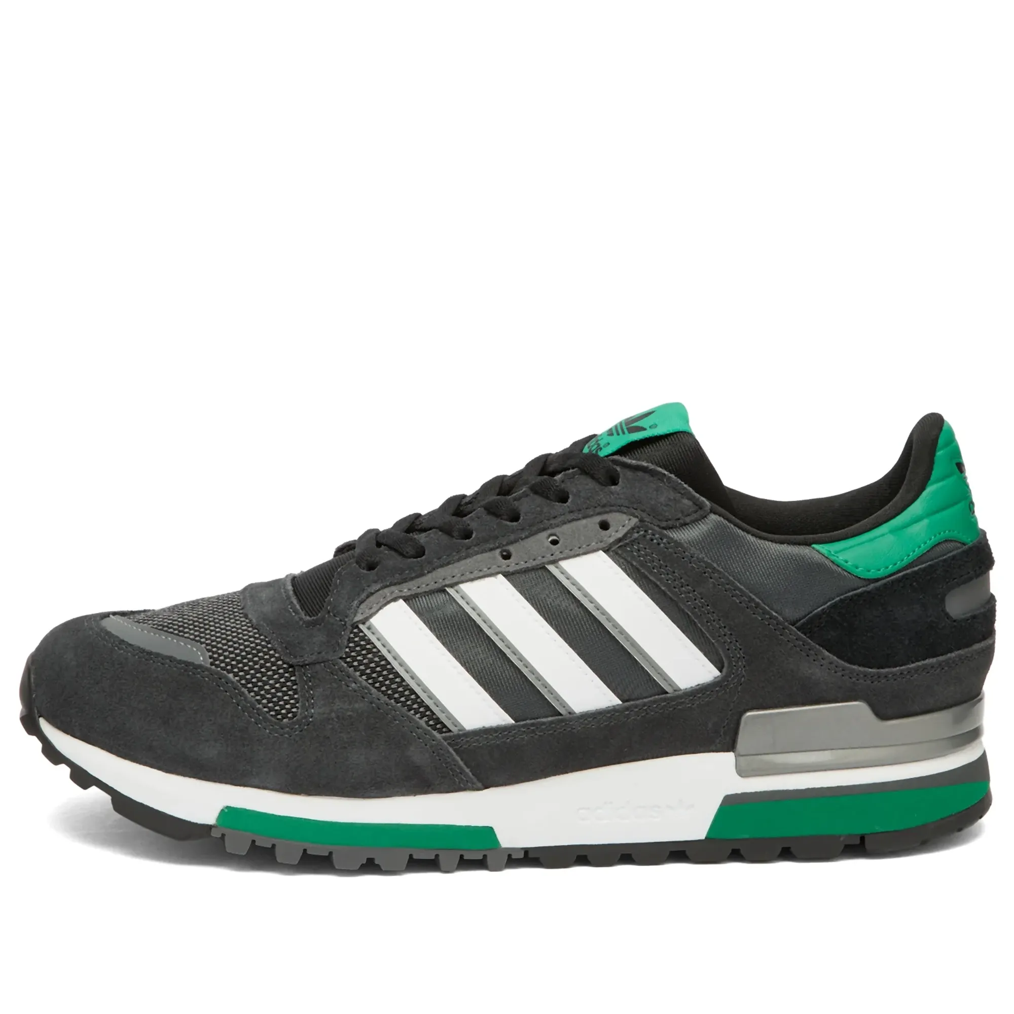 Adidas Men's Zx 600 Sneaker Carbon/Ftwr White/Bold Green