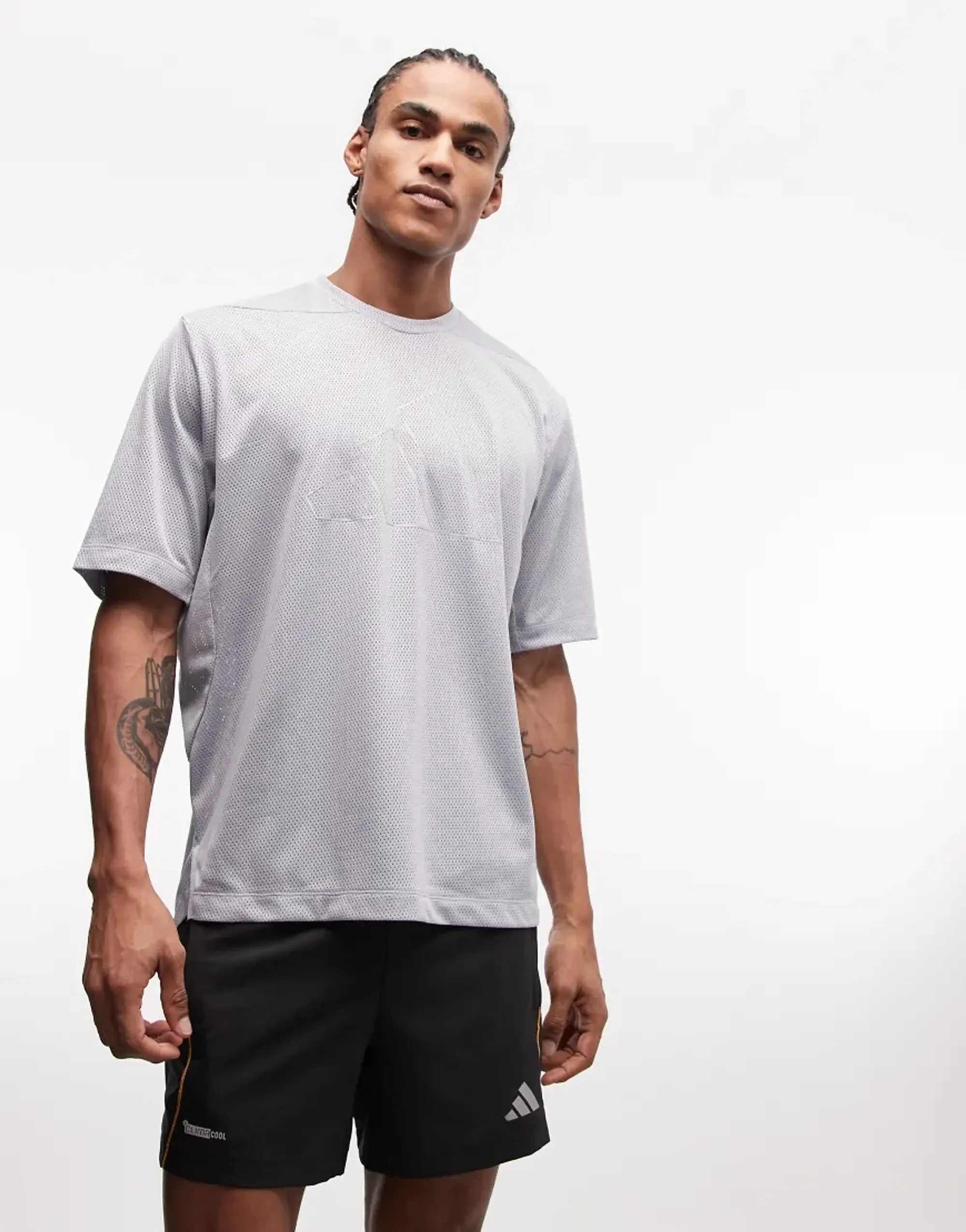 Adidas D4t Power Essentials Workout Mesh Short Sleeve T-shirt