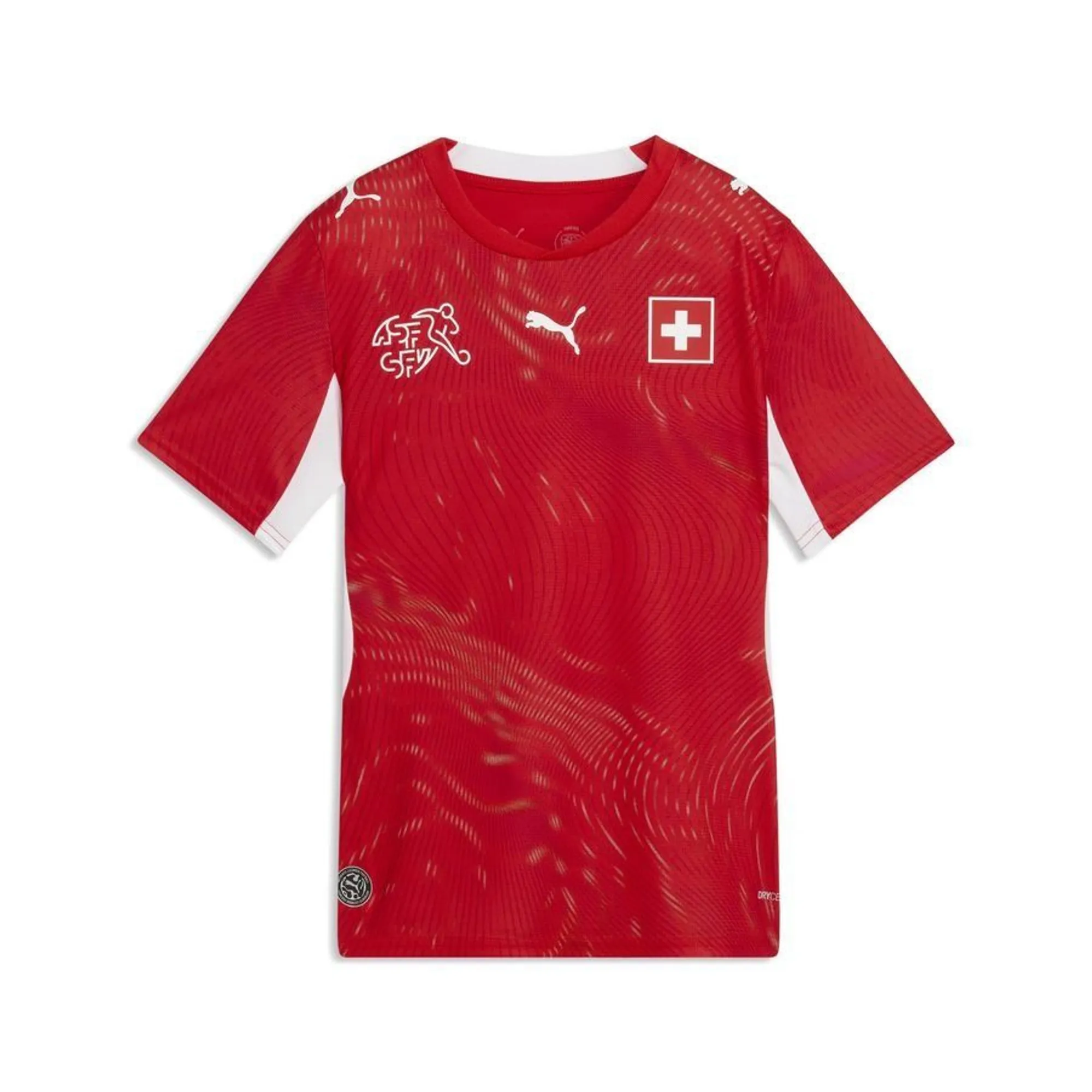 PUMA Switzerland Home Jersey Youth, Red/White