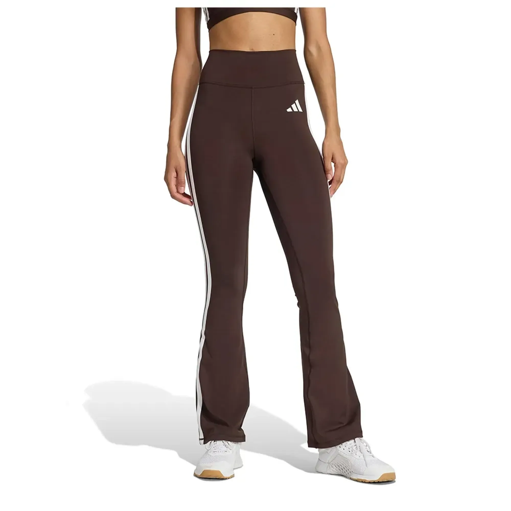 Adidas Optimé Essentials 3 Stripes Flared Leggings