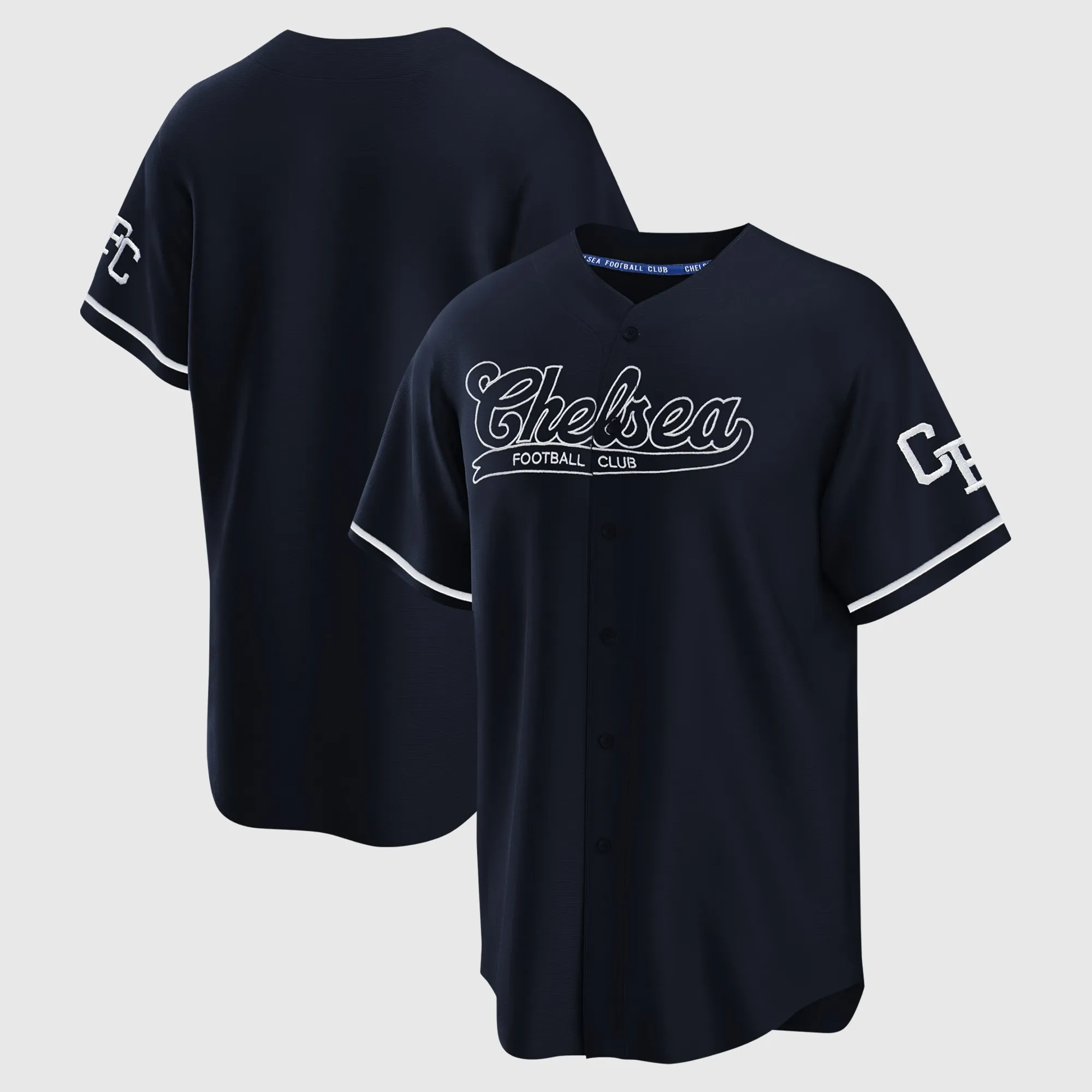 Chelsea Collegiate Baseball Shirt - Navy - Boys