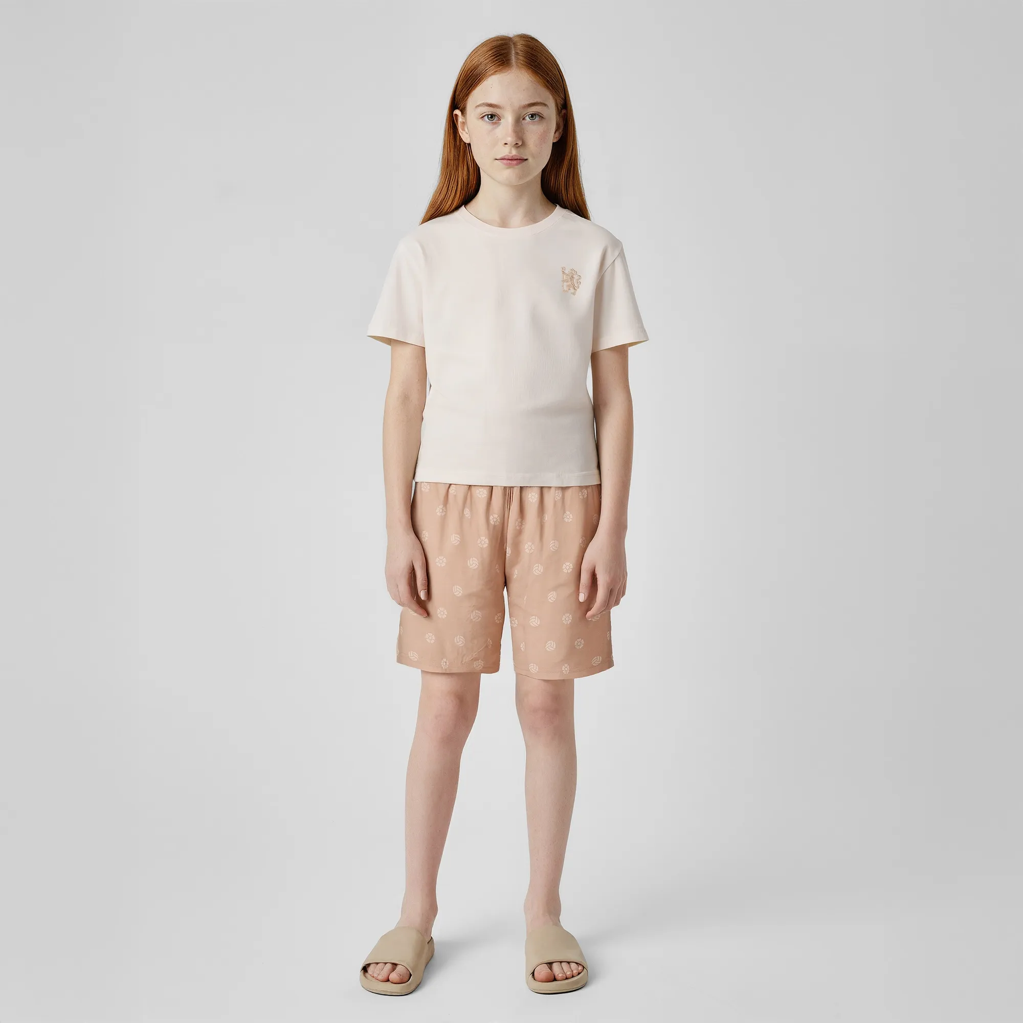 Chelsea Short Pyjama - Beige/Tan - Girls