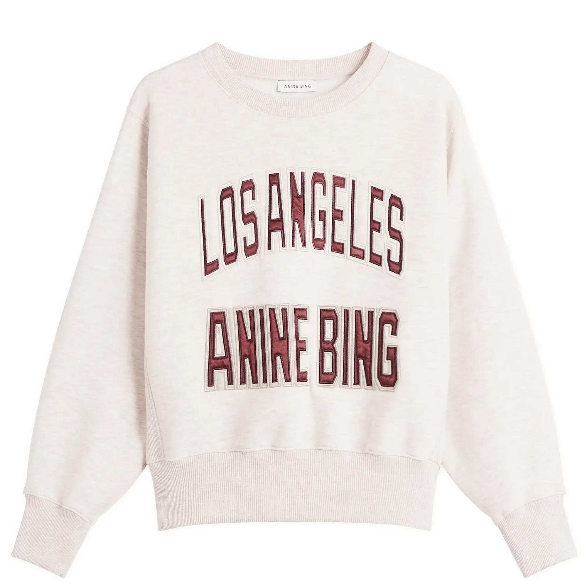 Anine Bing Women's Harry Shrunken Sweatshirt Beige