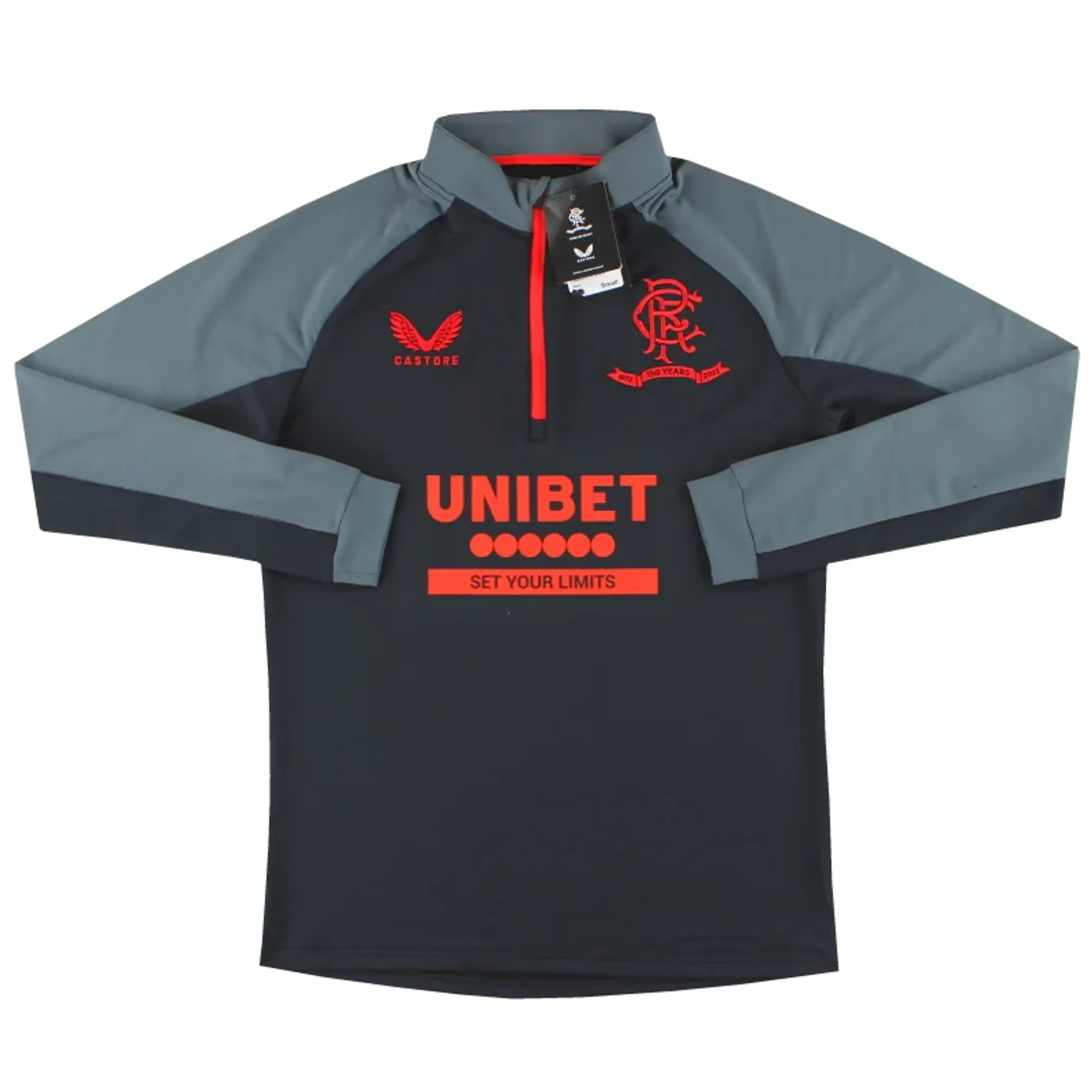 2022-23 Rangers Castore Coaches 1/4 Top *w/tags* - Rangers / w/tags 