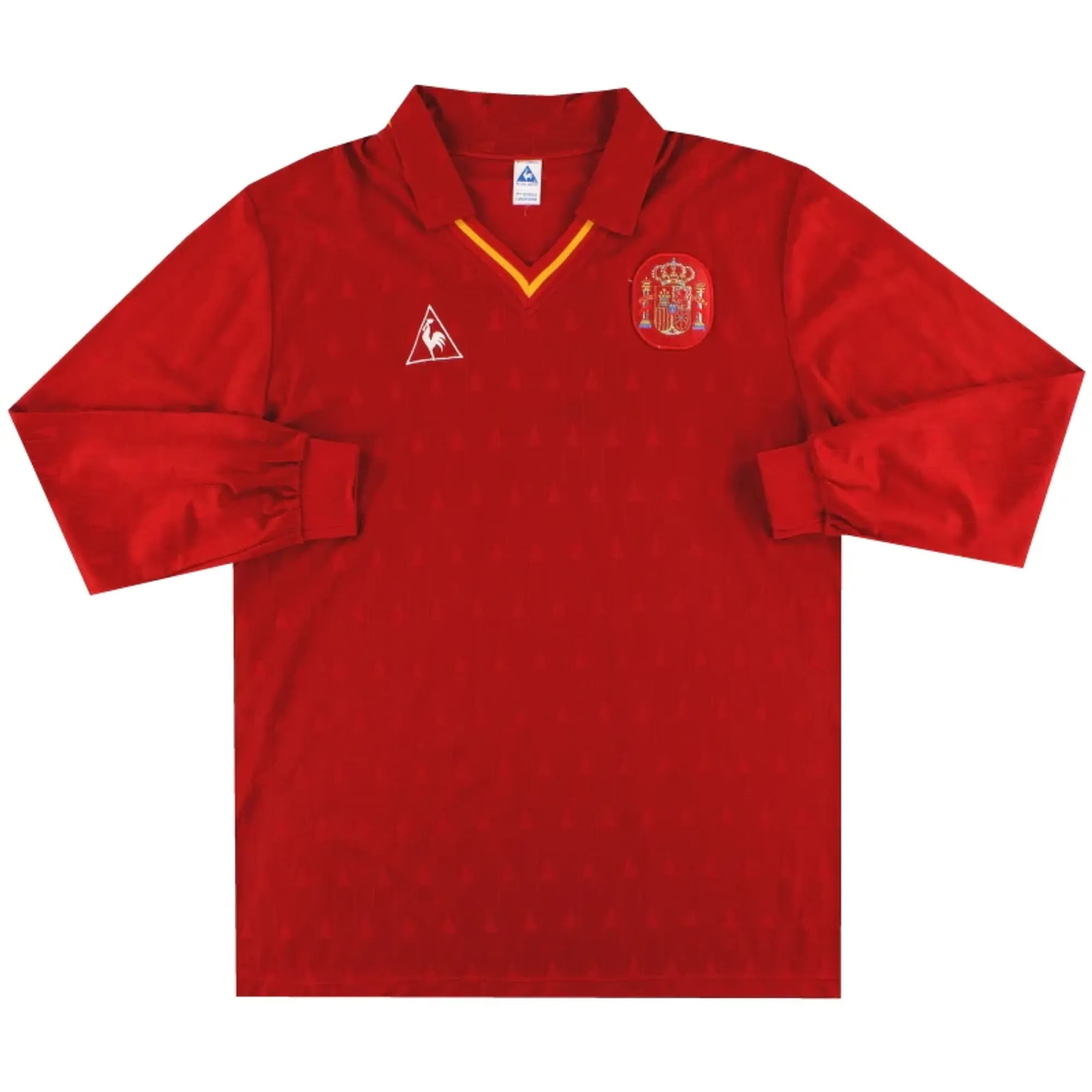 1989 Spain Match Worn Home Shirt L/S #2 (Chendo) v N-Ireland XL - Spain / Excellent 